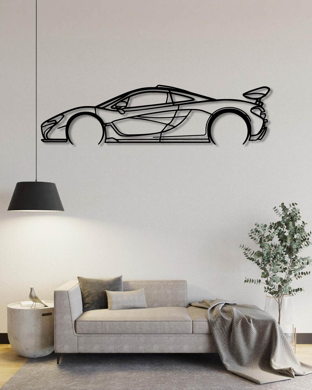 MCLAREN P1 DETAILED metal wall art frame