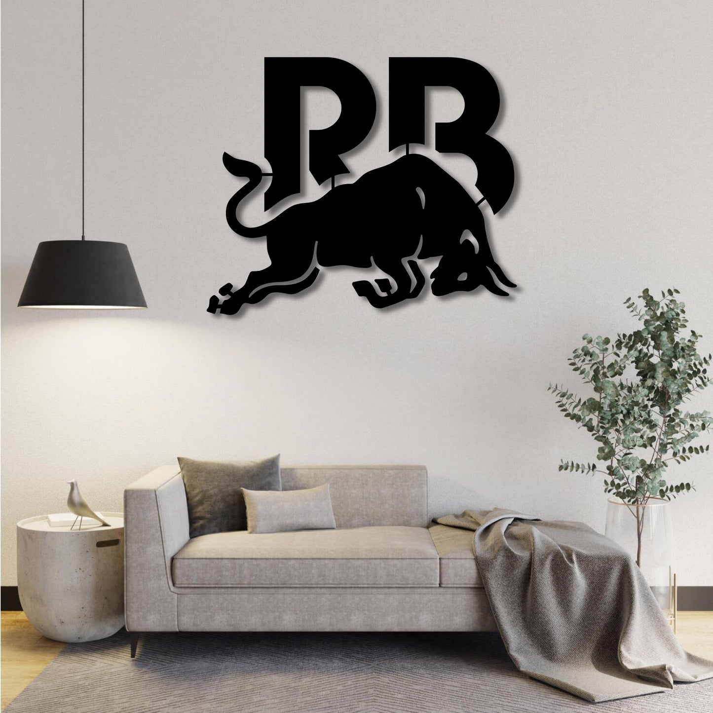 RACING BULL F1 TEAM LOGO METAL WALL ART