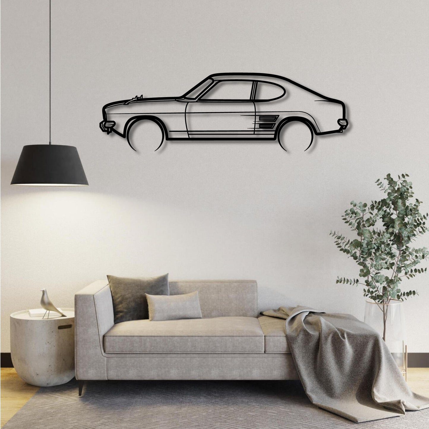 1969 FORD CAPRI MK1 2.0 METAL WALL ART