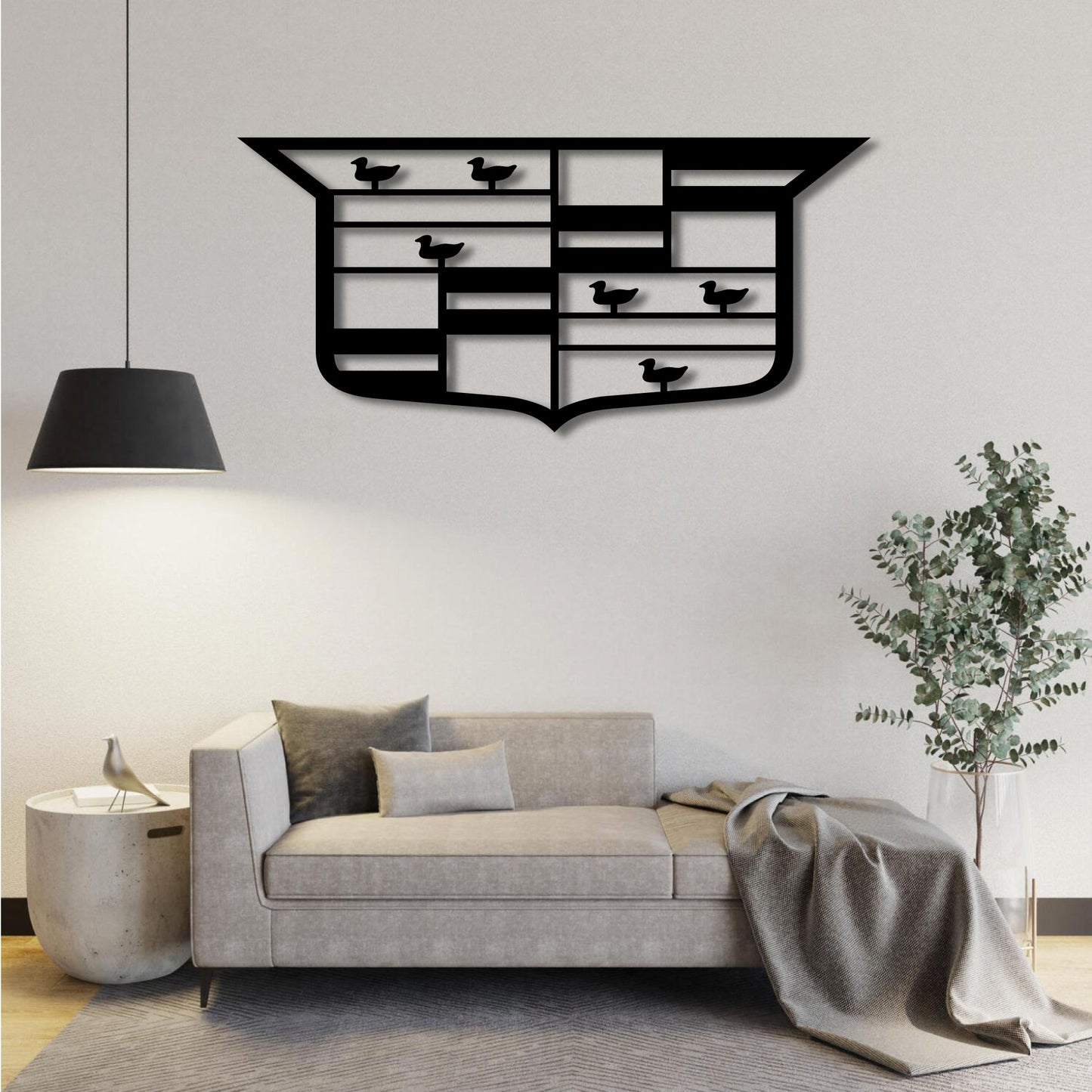 CADILLAC RACING F1 TEAM LOGO METAL WALL ART