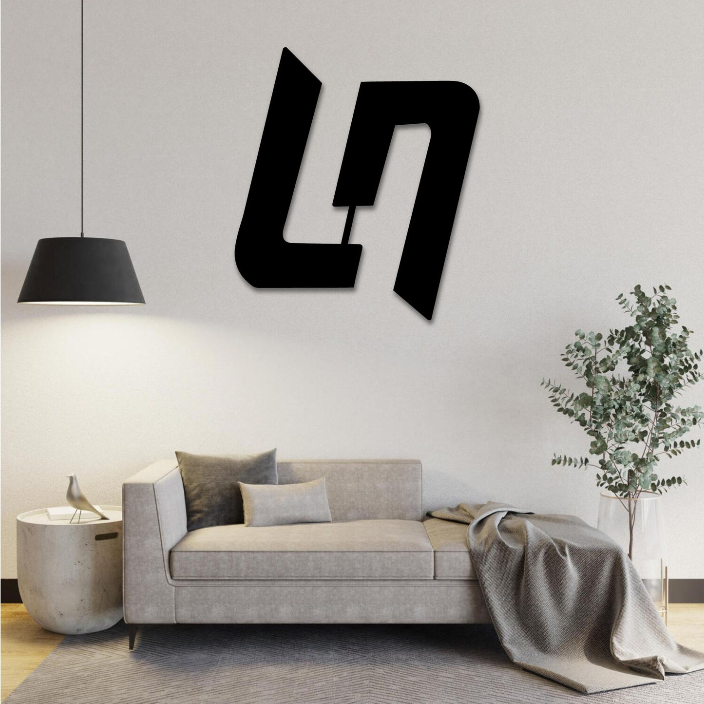 F1 LANDO NORRIS LOGO METAL WALL ART