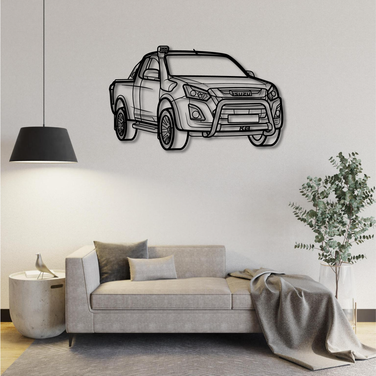 ISUZU KB PERSPECTIVE METAL WALL ART