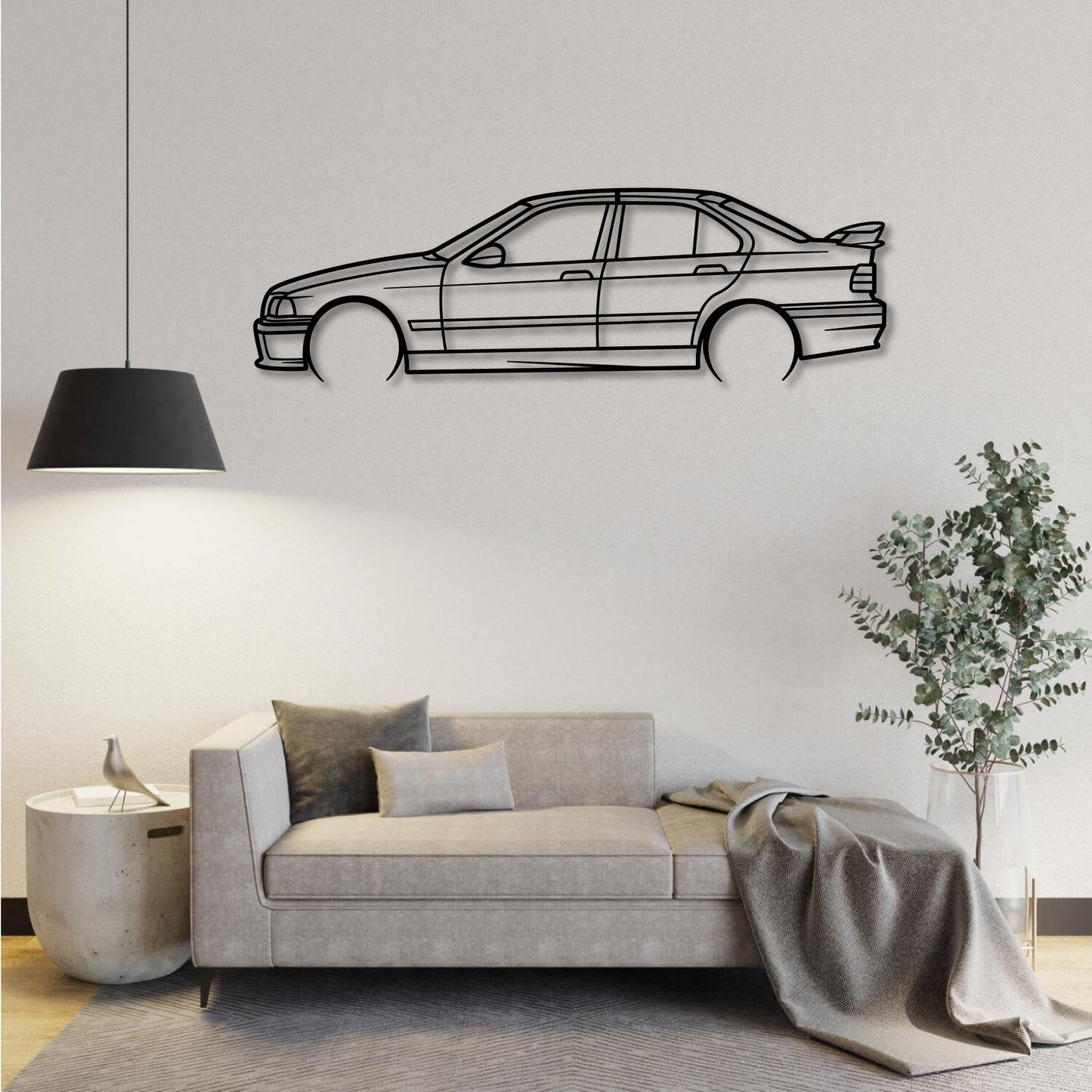 BMW E36 M3 4 DOOR METAL WALL ART