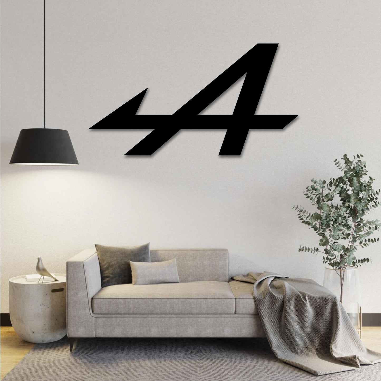 APLINE F1 TEAM LOGO METAL WALL ART