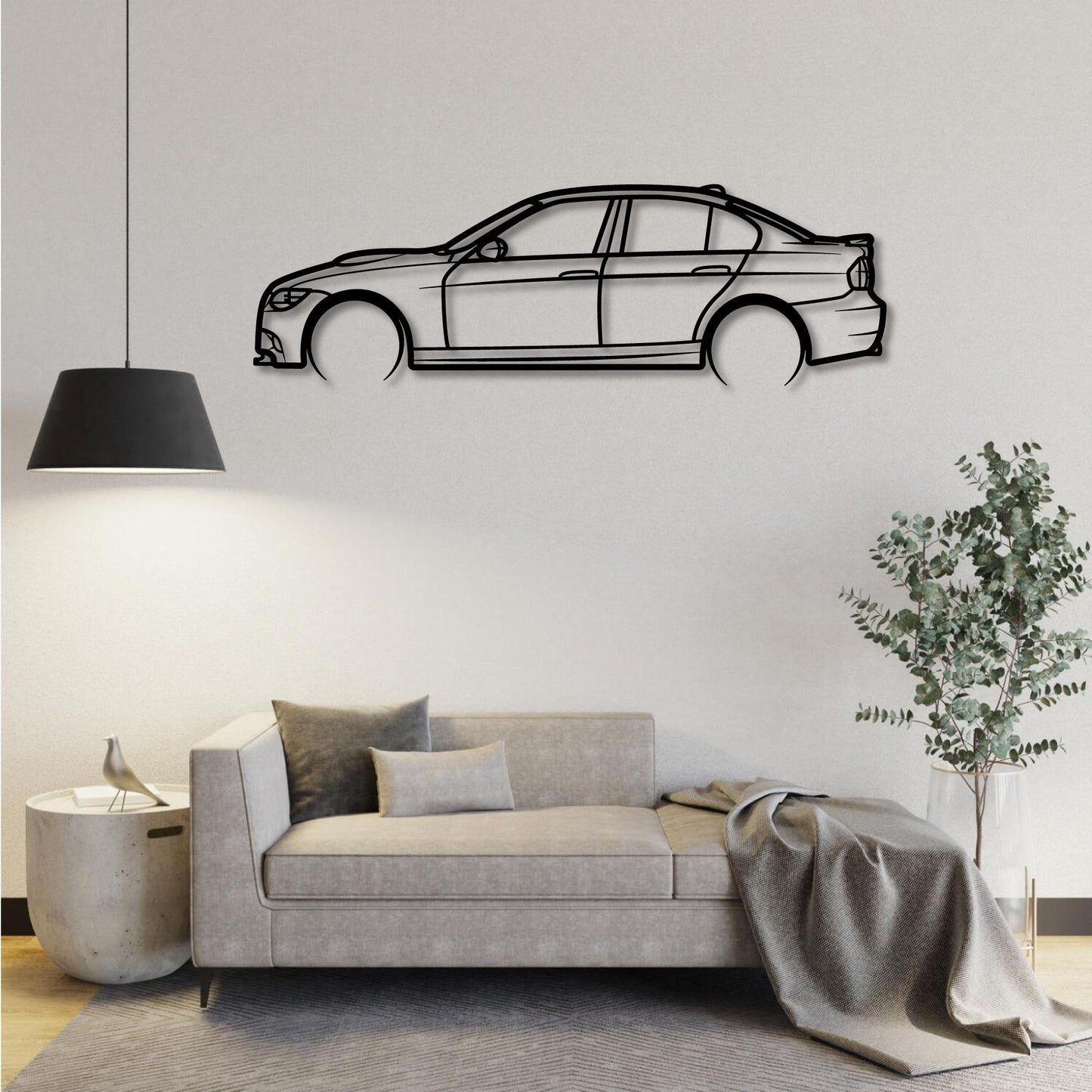 BMW E90 M3 DETAILED METAL WALL ART