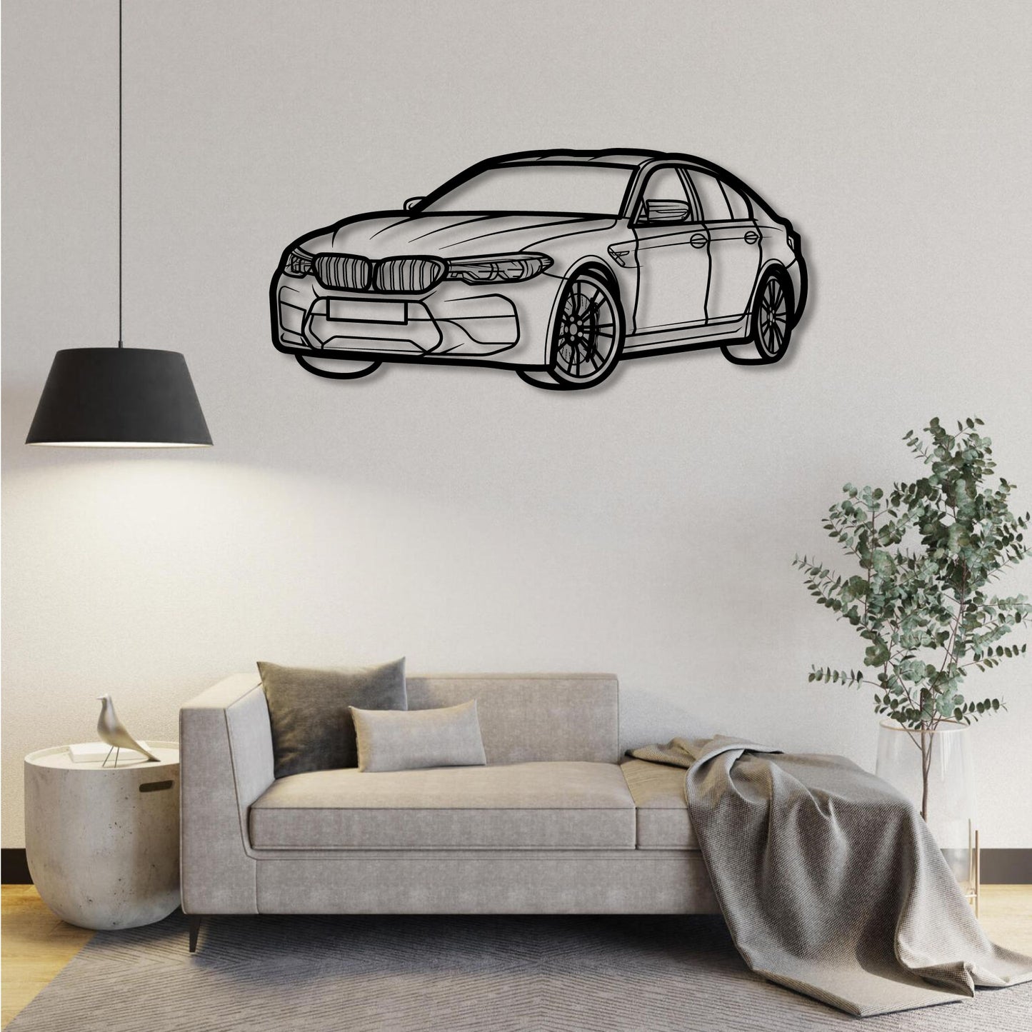 BMW M5 F90 PERSPECTIVE METAL WALL ART