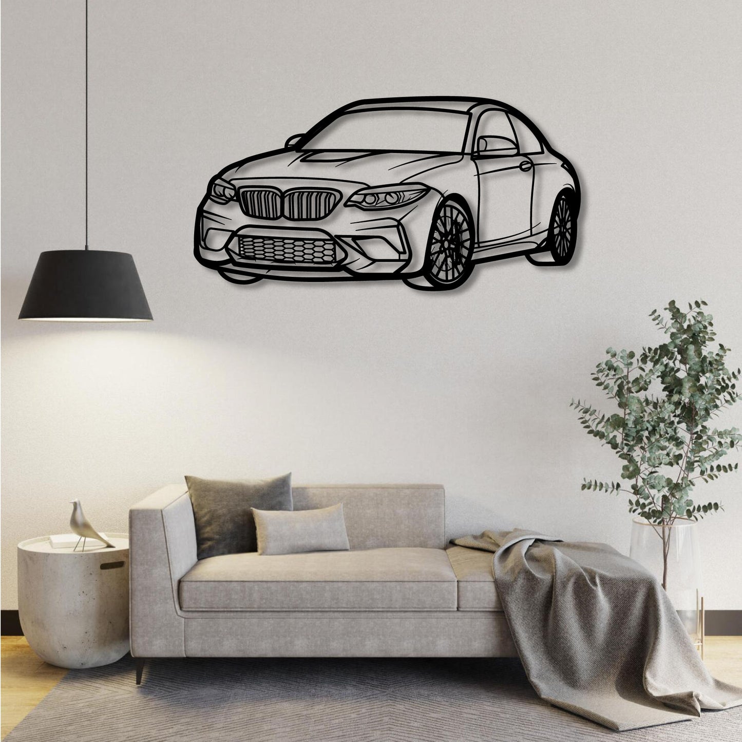BMW M2 F87 PERSPECTIVE 1 METAL WALL ART
