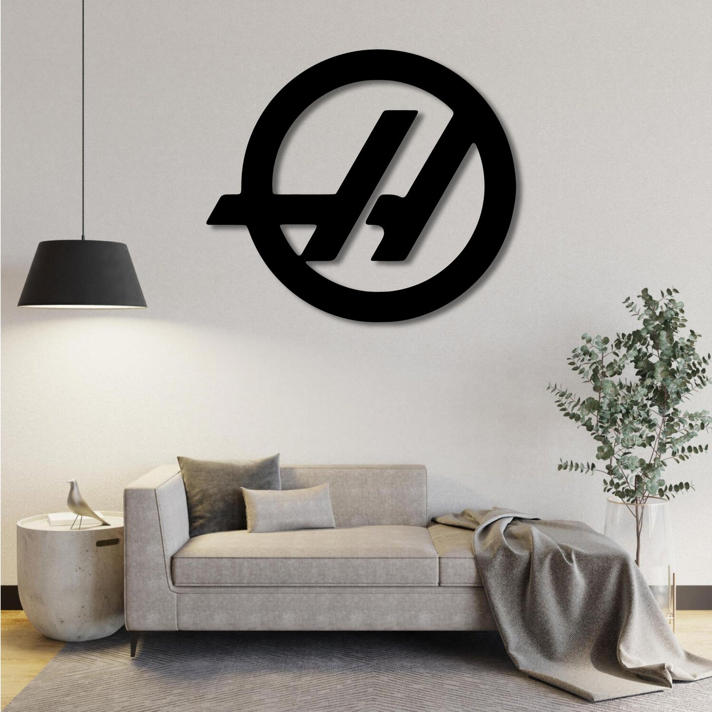 HAAS F1 TEAM LOGO METAL WALL ART