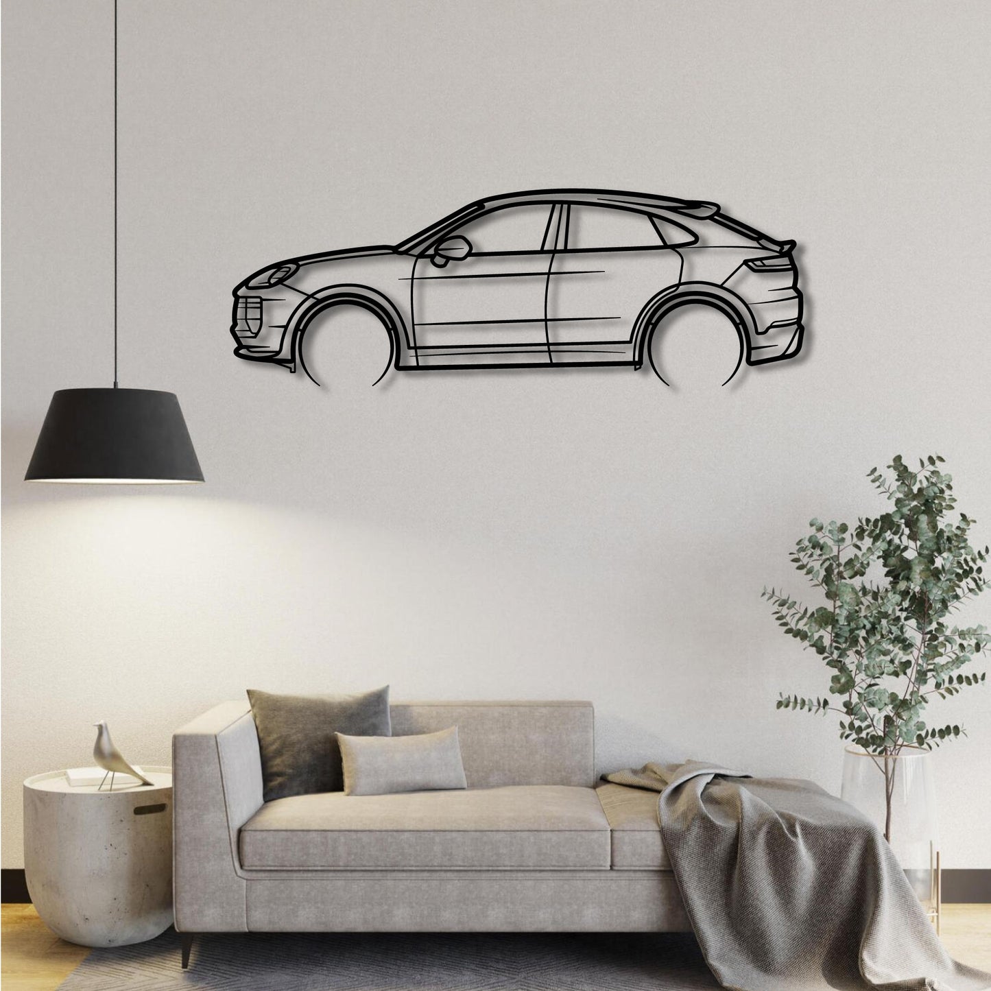 PORSCHE CAYENNE SUV DETAILED METAL WALL ART