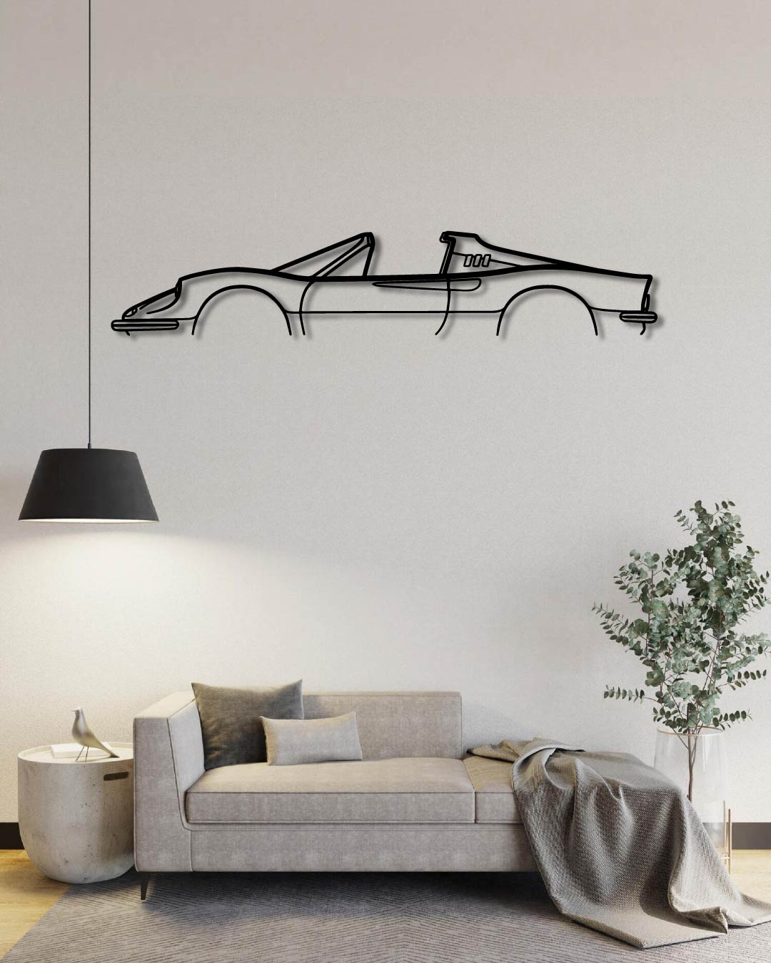 246 GTS Dino Classic metal wall art frame