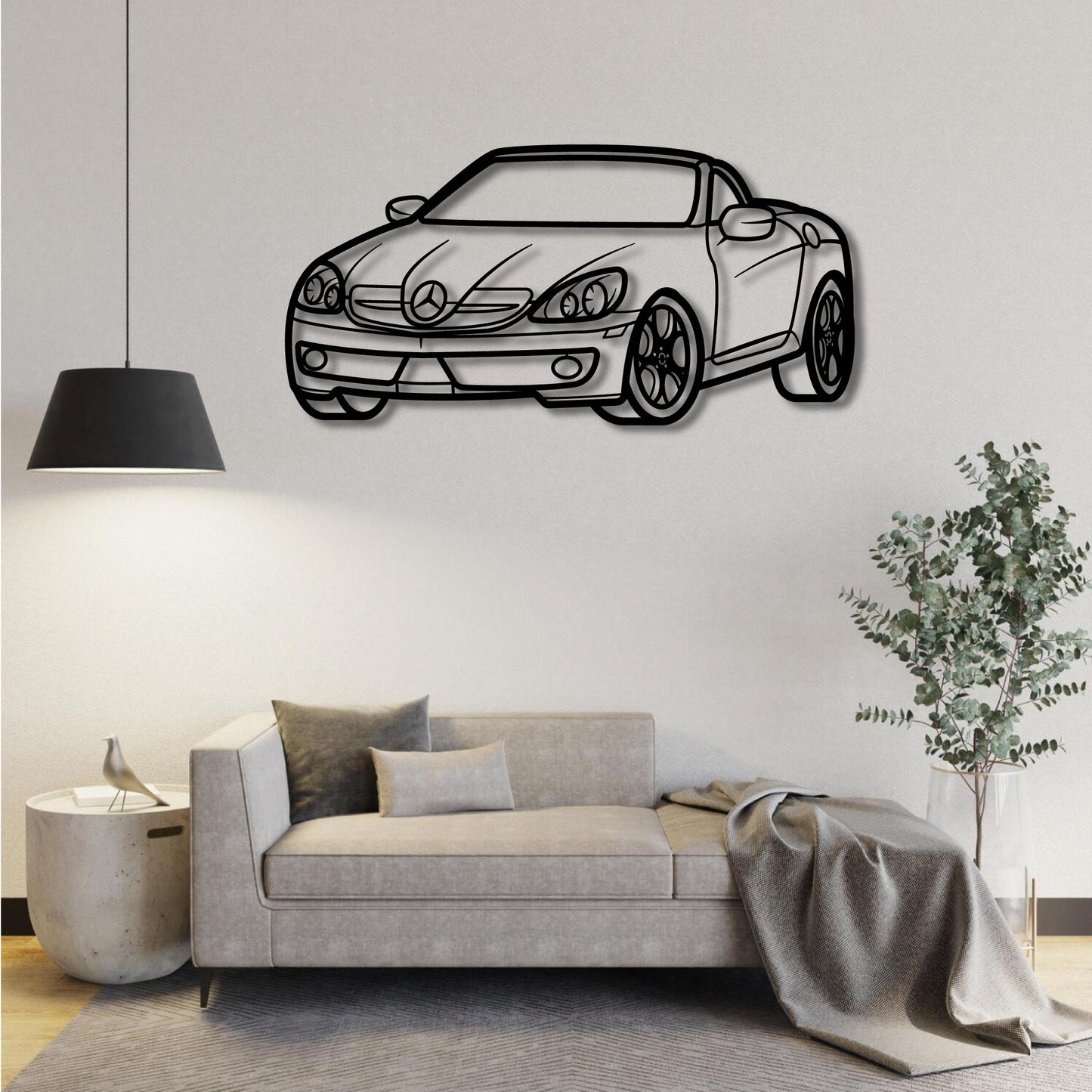 MERCEDED BENZ SLK 350 2005 PERSPECTIVE METAL WALL ART