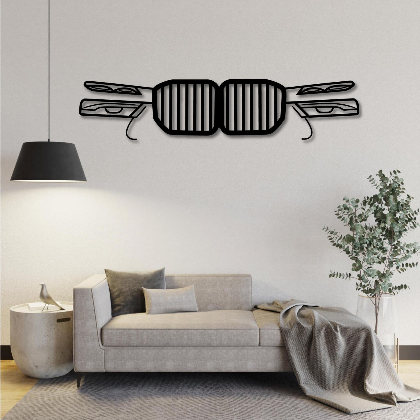 BMW G07 X7 HEADLIGHTS FRONT GRILL METAL WALL ART