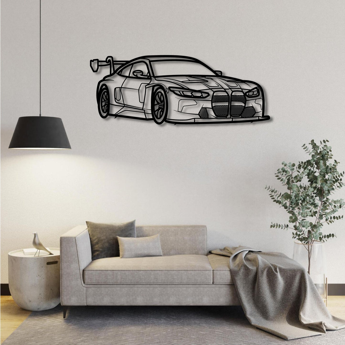 BMW M4 GT3 PERSPECTIVE METAL WALL ART