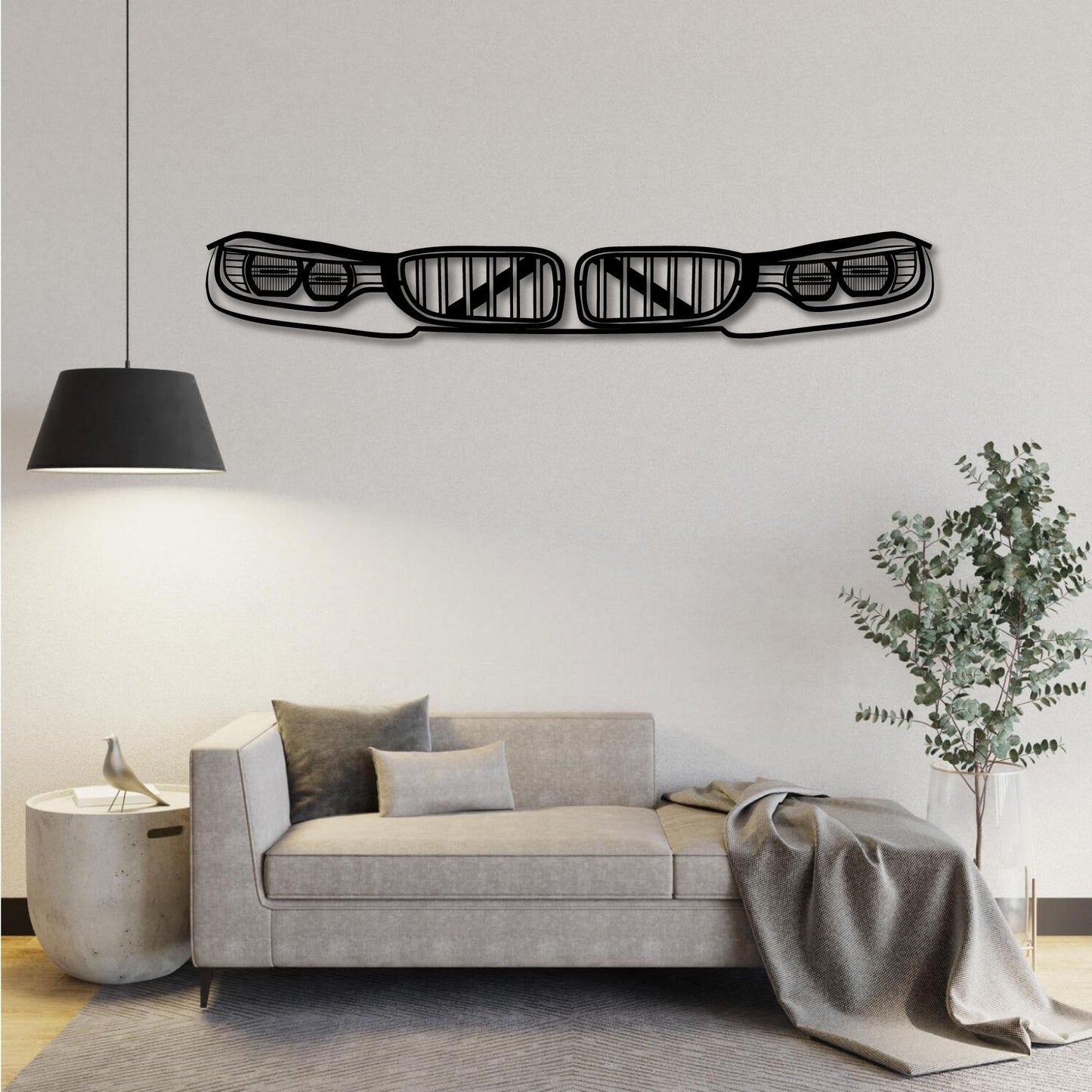 BMW F80 HEADLIGHTS FRONT GRILL METAL WALL ART