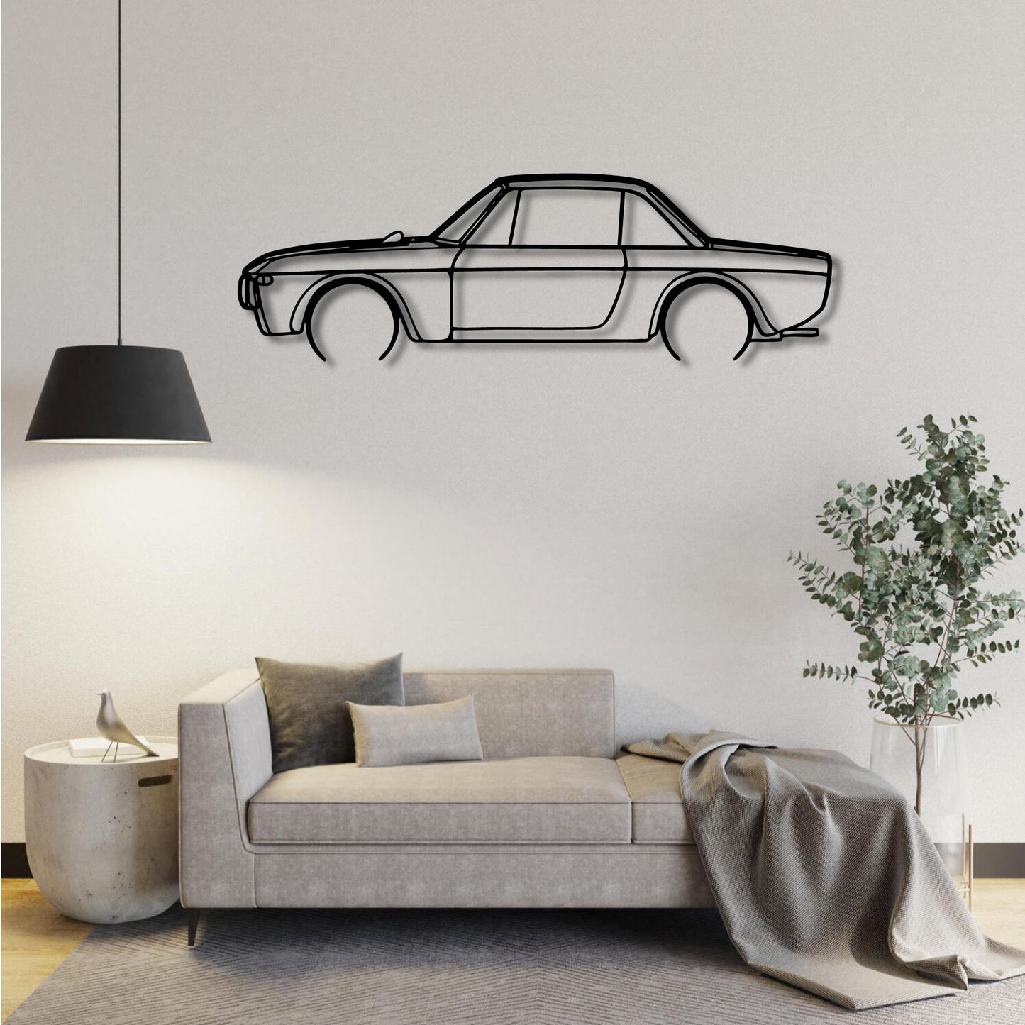 LANCIA FULVIA BERLINA SERIES II METAL WALL ART