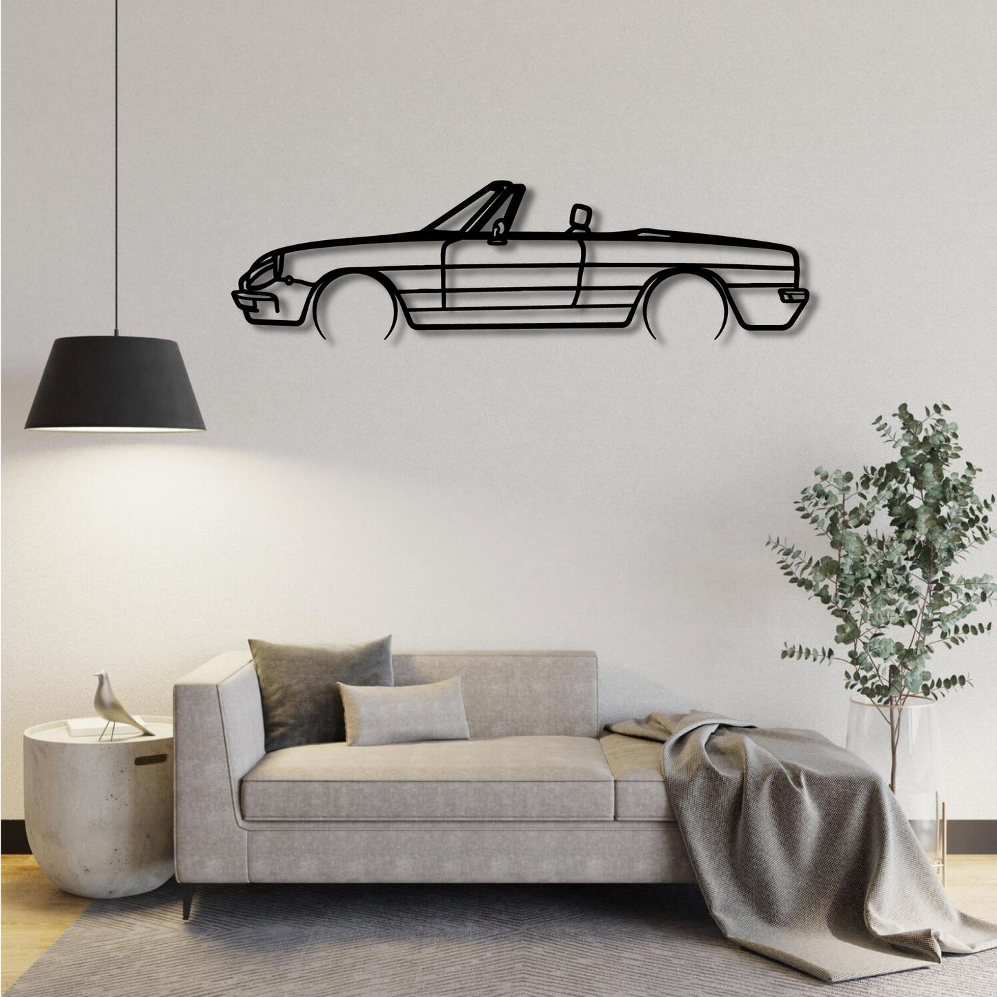 ALFA ROMEO DUETTO SPIDER SERIES 2 1966 METAL WALL ART