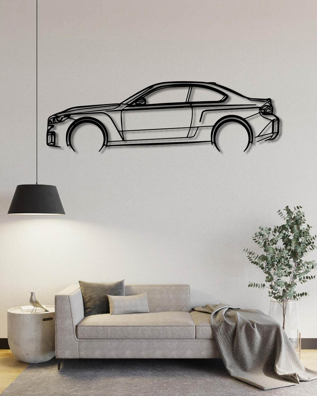 BMW M2 G87 COUPE DETAILED METAL WALL ART