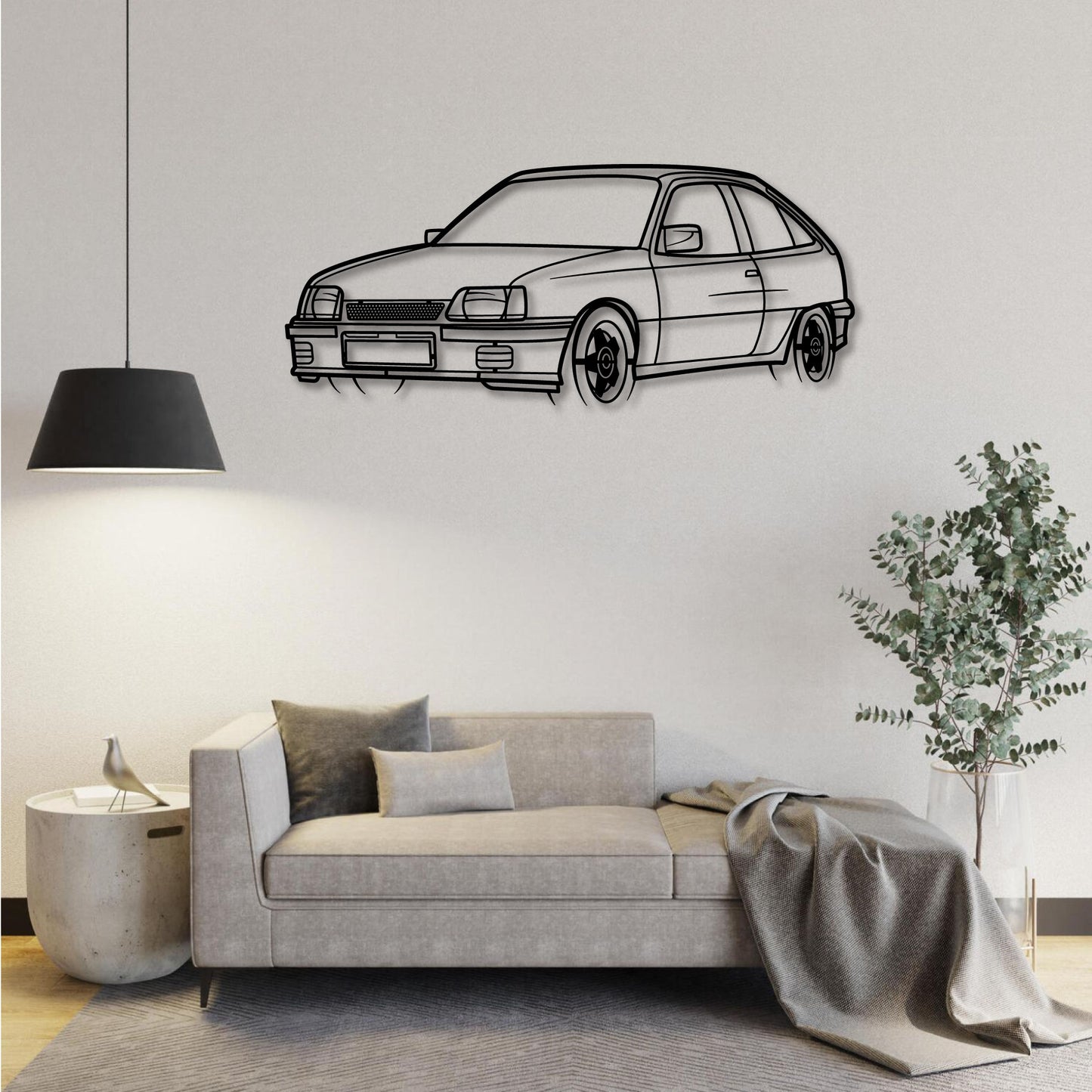 OPEL KADETT SUPERBOSS PERSPECTIVE METAL WALL ART