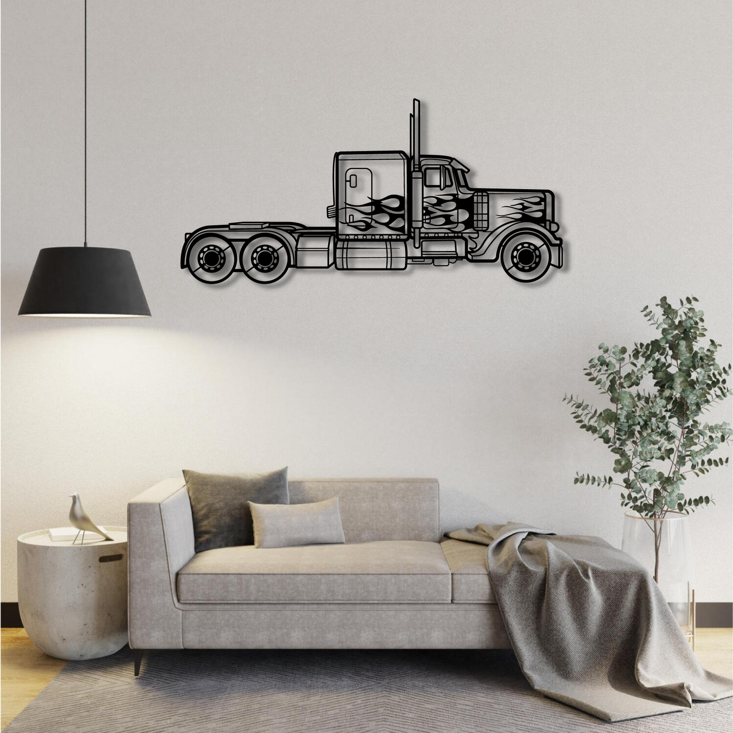 TRANSFORMERS OPTIMUS PRIME T1 TRUCK METAL WALL ART