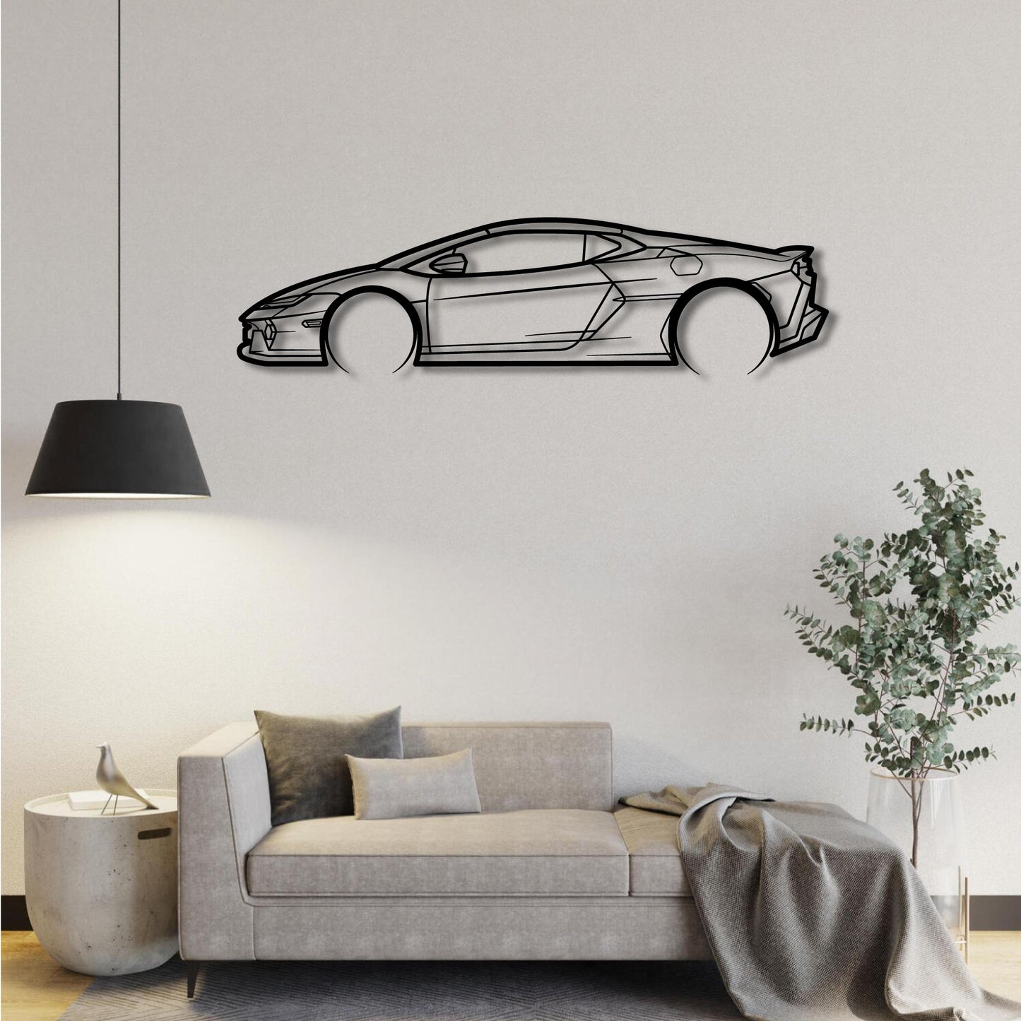 LAMBORGHINI TEMERARIO DETAILED METAL WALL ART