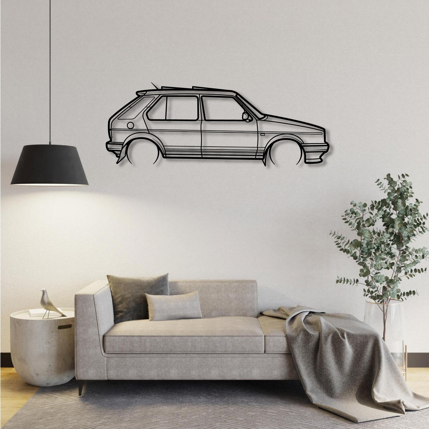 VW CITI GOLF METAL WALL ART