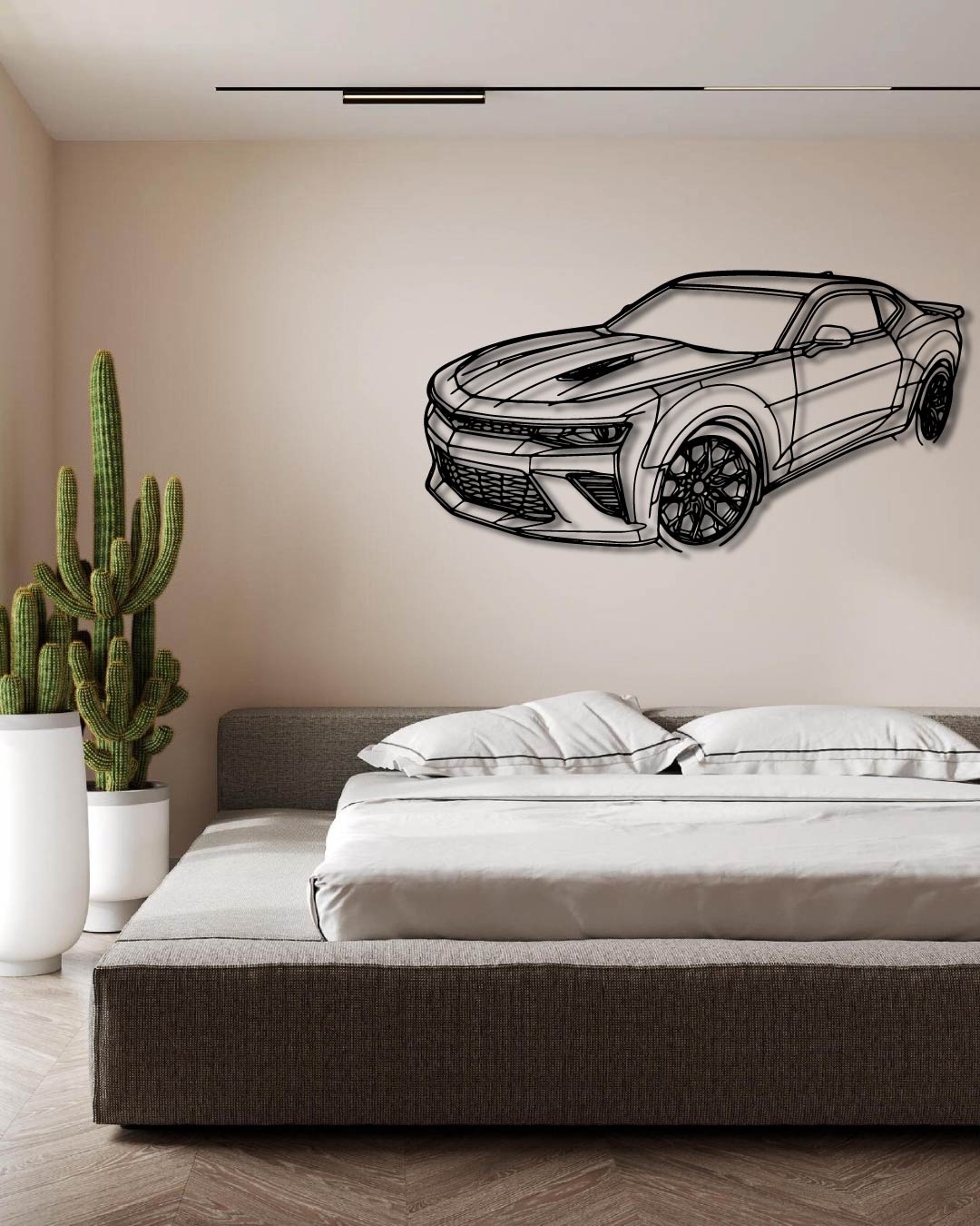 Chevrolet Camaro SS 2016 Perspetive Metal Wall Art