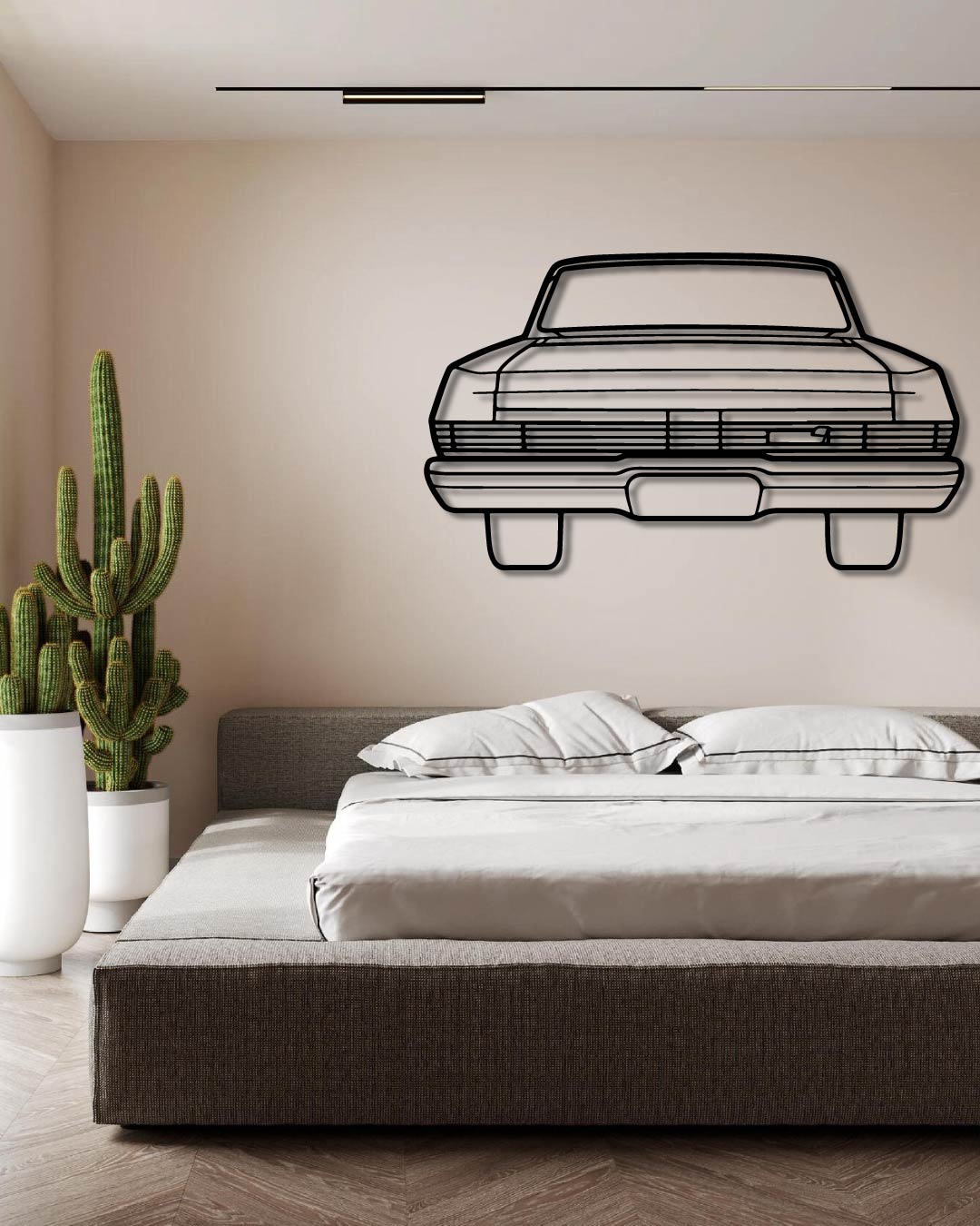 Mercury Comet 1965 Back Perspetive Metal Wall Art