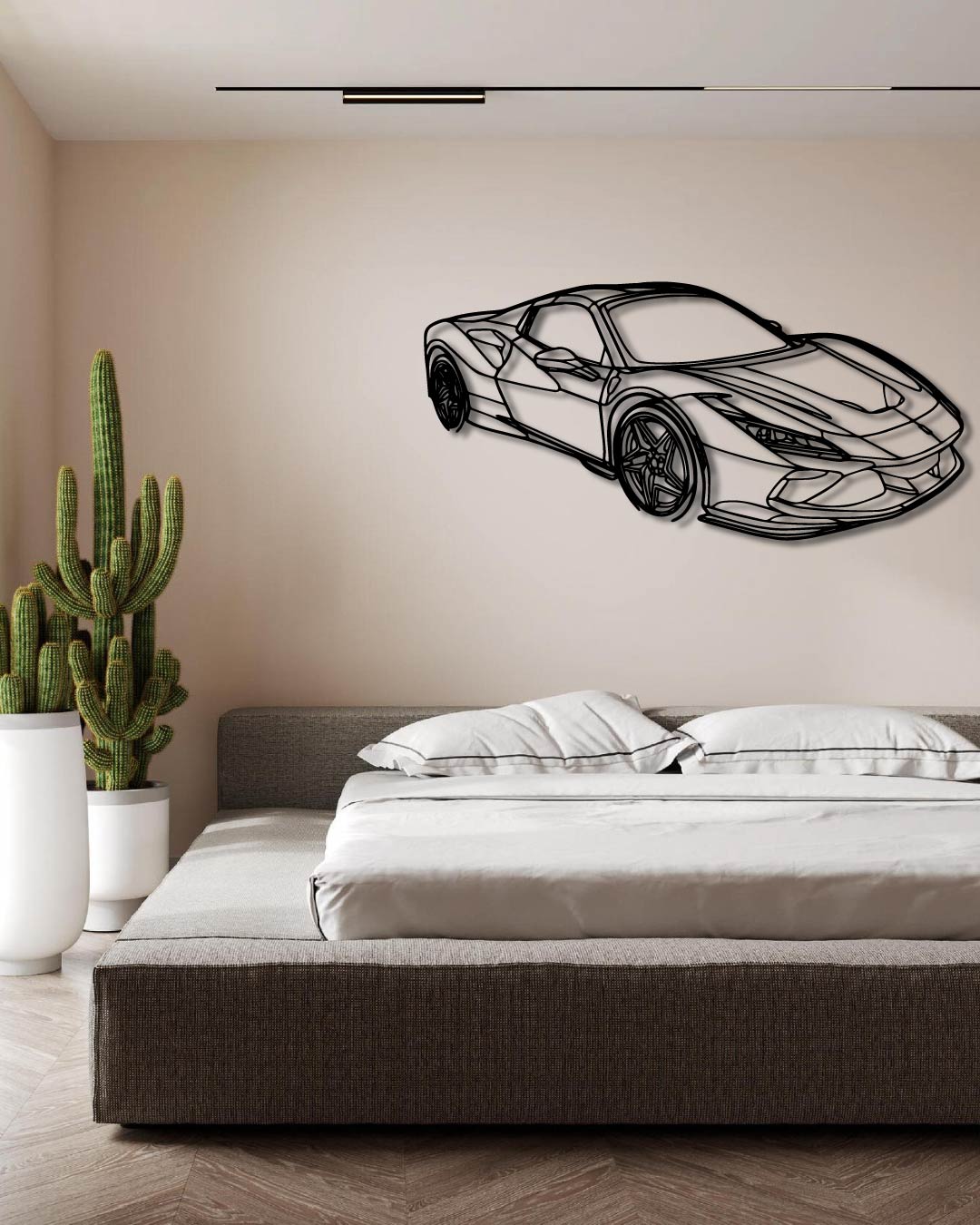 Ferrari F8 Tributo Perspetive Metal Wall Art