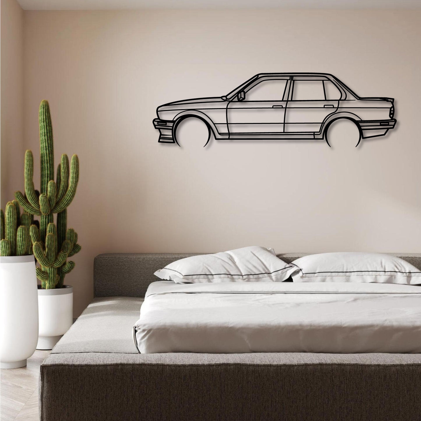 BMW E30 STANCE 2 METAL WALL ART