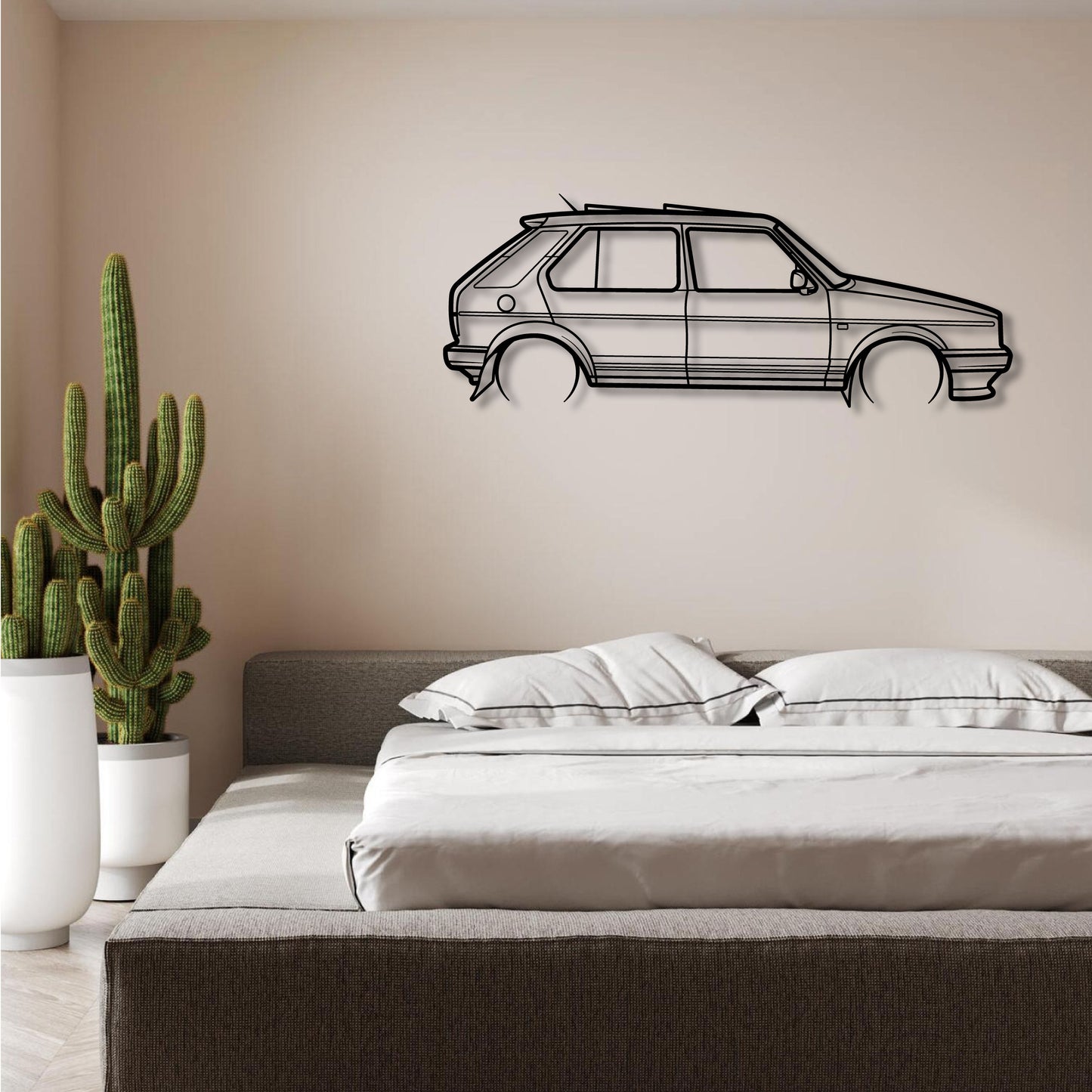 VW CITI GOLF METAL WALL ART