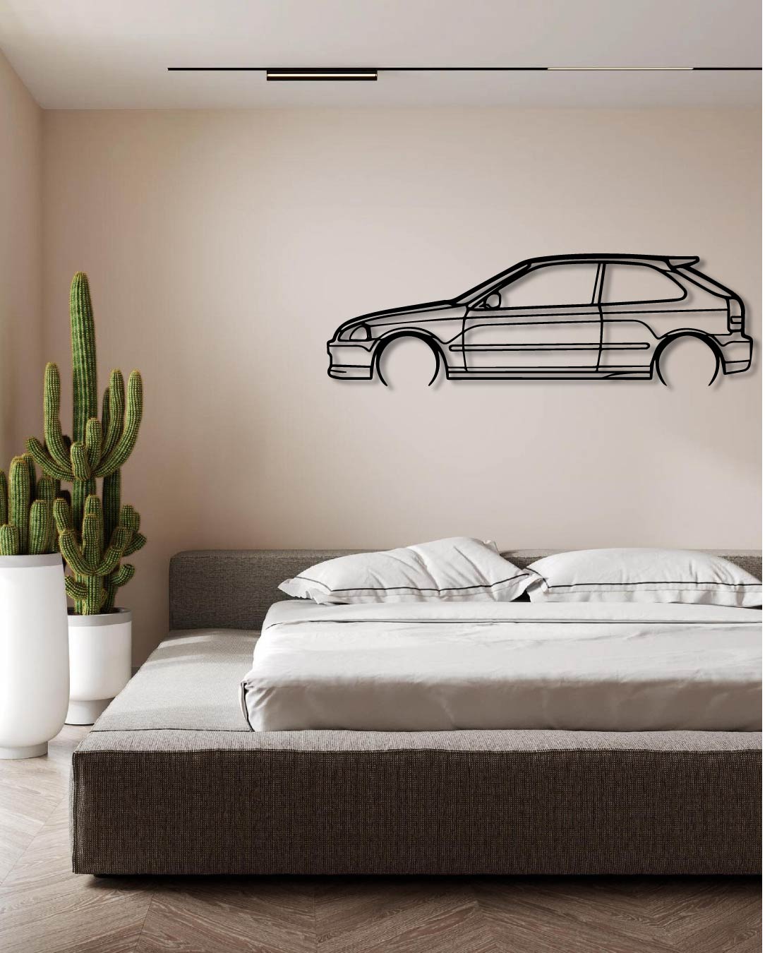 HONDA Civic EG metal wall art frame