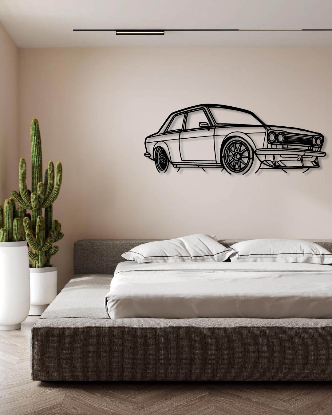 Porsche 510 1973 Perspetive Metal Wall Art