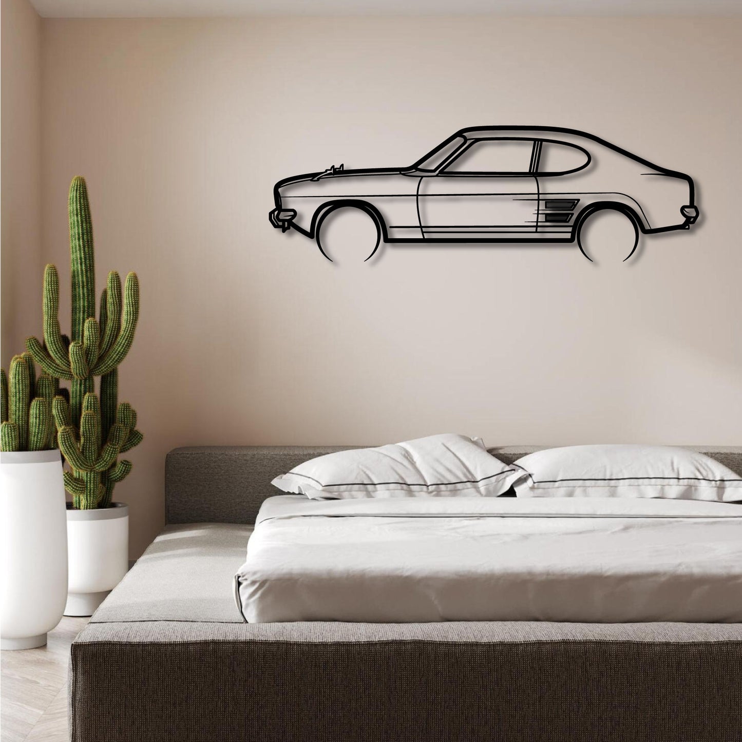 1969 FORD CAPRI MK1 2.0 METAL WALL ART