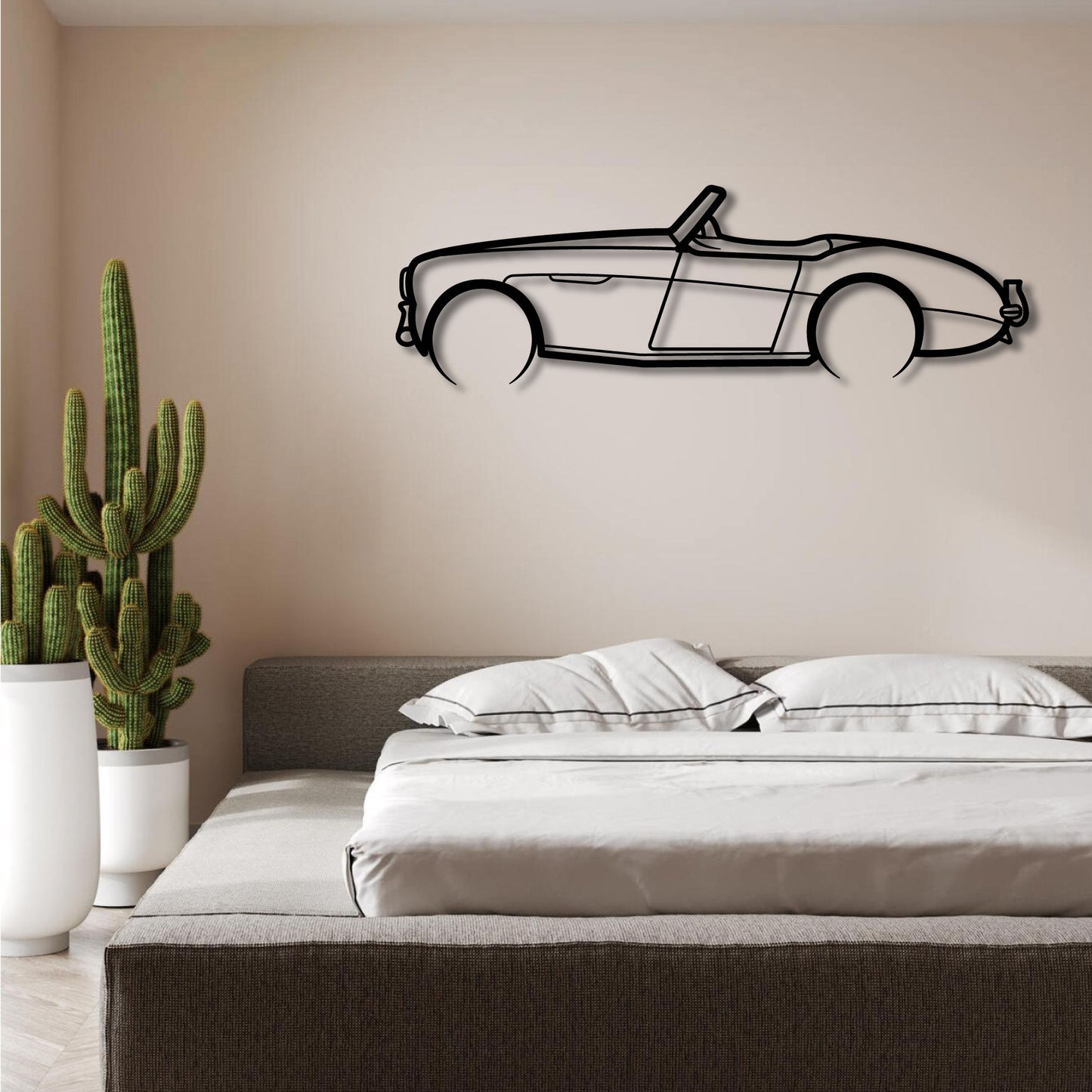 1956 AUSTIN HEALEY 100 METAL WALL ART