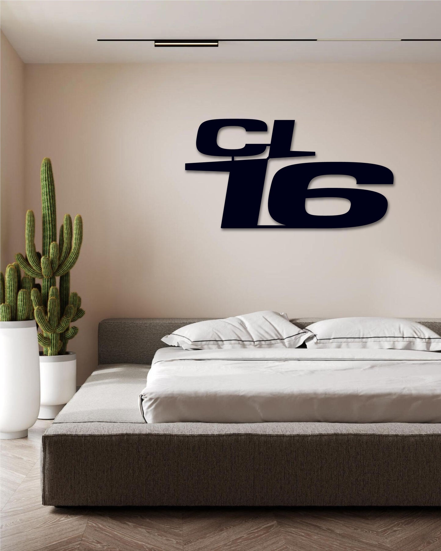 F1 CHARLES LECLERC LOGO METAL WALL ART