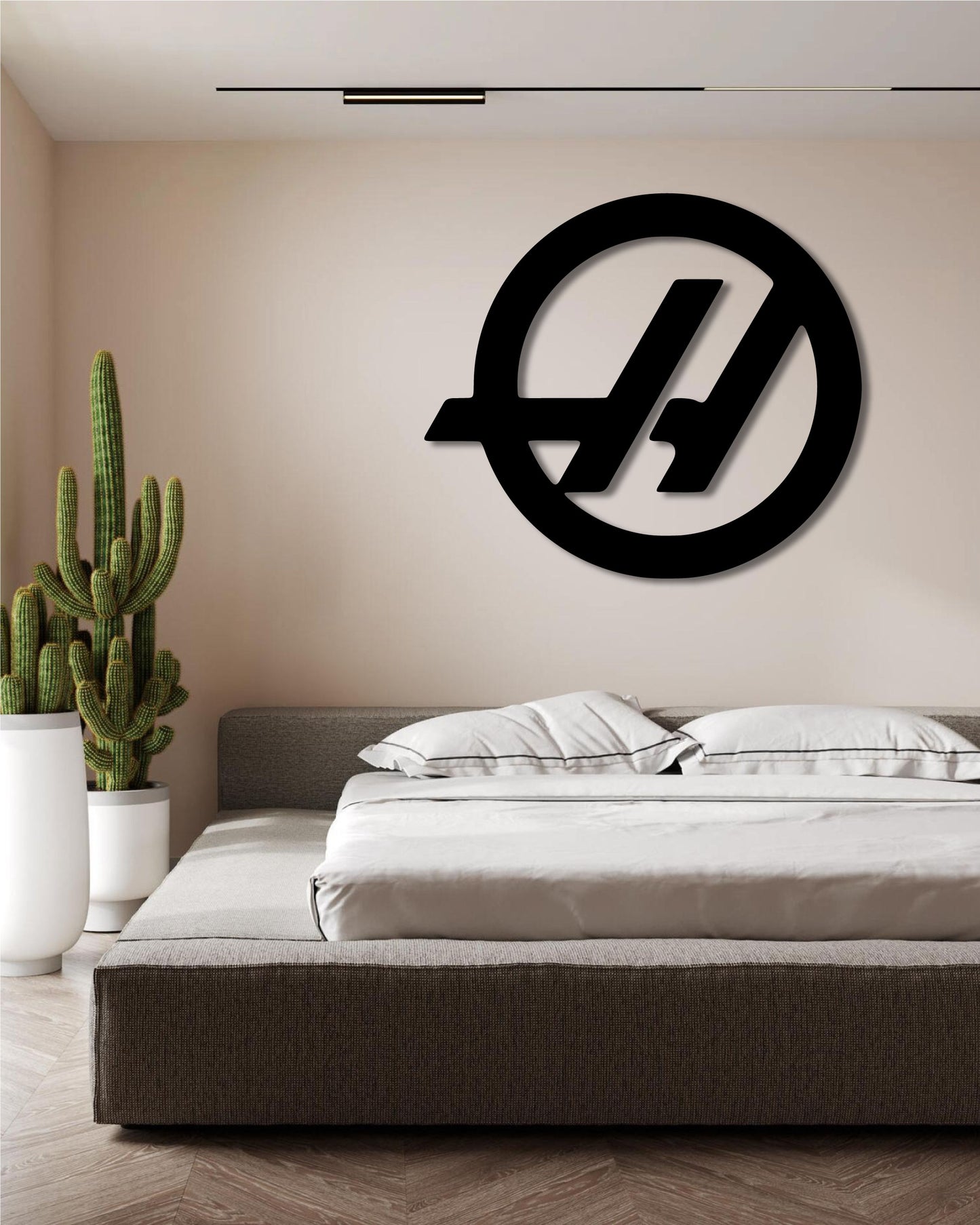 HAAS F1 TEAM LOGO METAL WALL ART