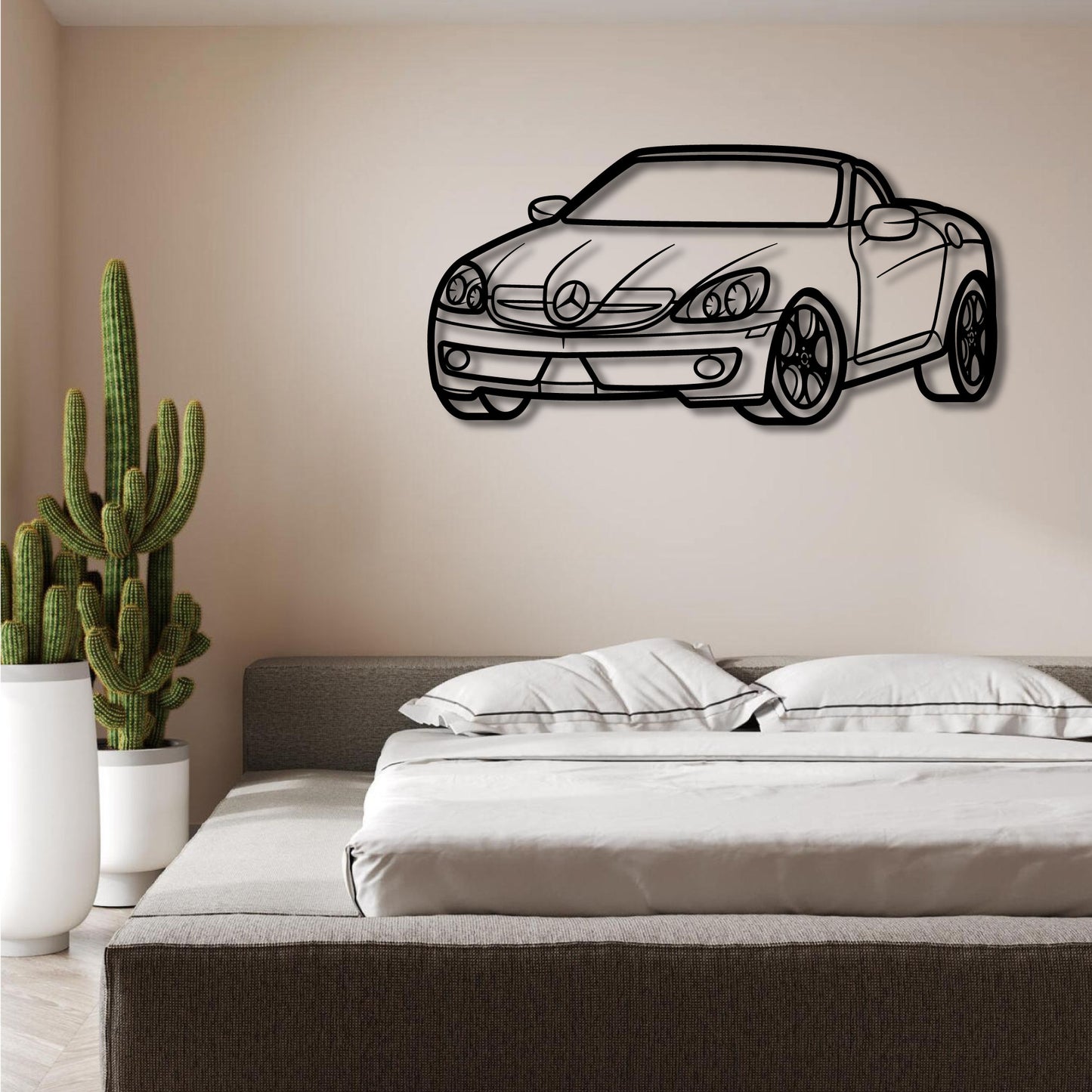 MERCEDED BENZ SLK 350 2005 PERSPECTIVE METAL WALL ART