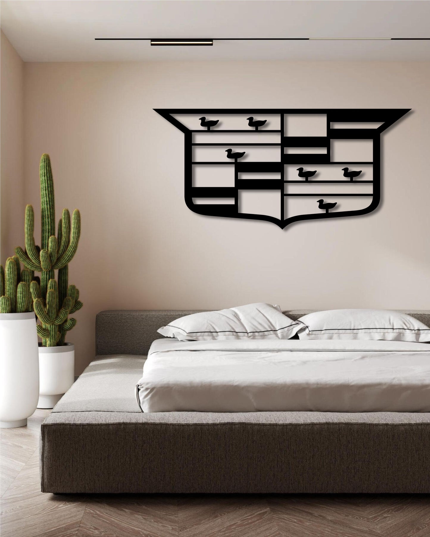 CADILLAC RACING F1 TEAM LOGO METAL WALL ART