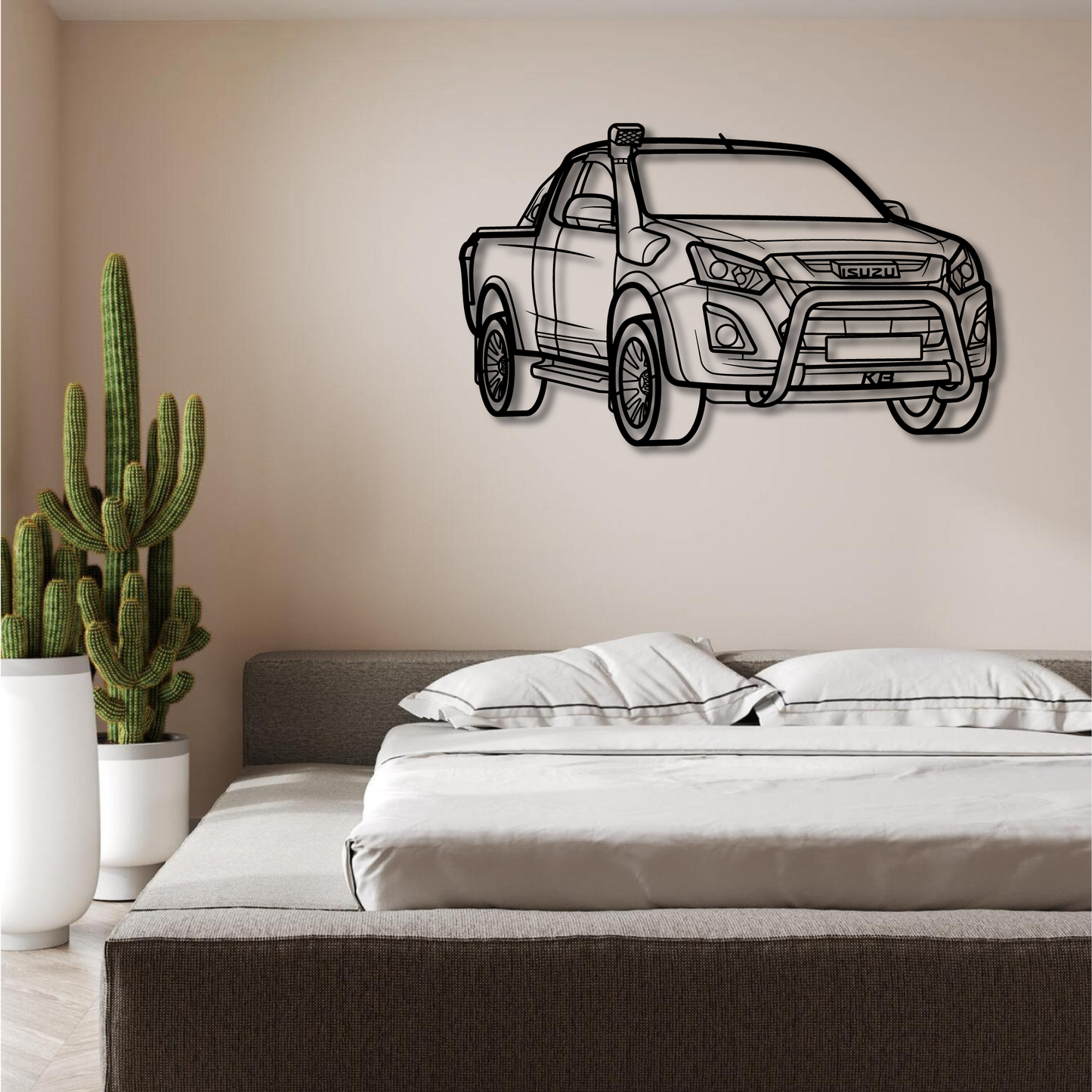 ISUZU KB PERSPECTIVE METAL WALL ART