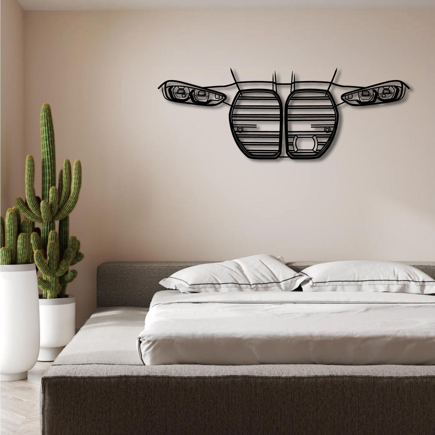 BMW G80 HEADLIGHTS FRONT GRILL METAL WALL ART