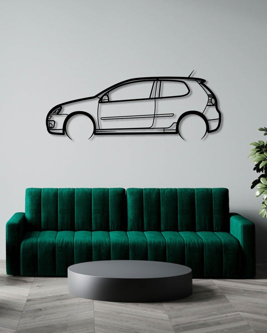 VW GOLF MK 5 GTI METAL WALL ART