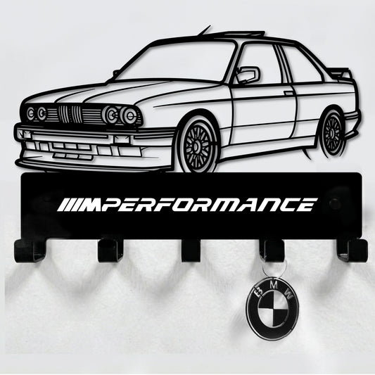 BMW E30 M3 MOD STEEL / METAL KEYHOLDER