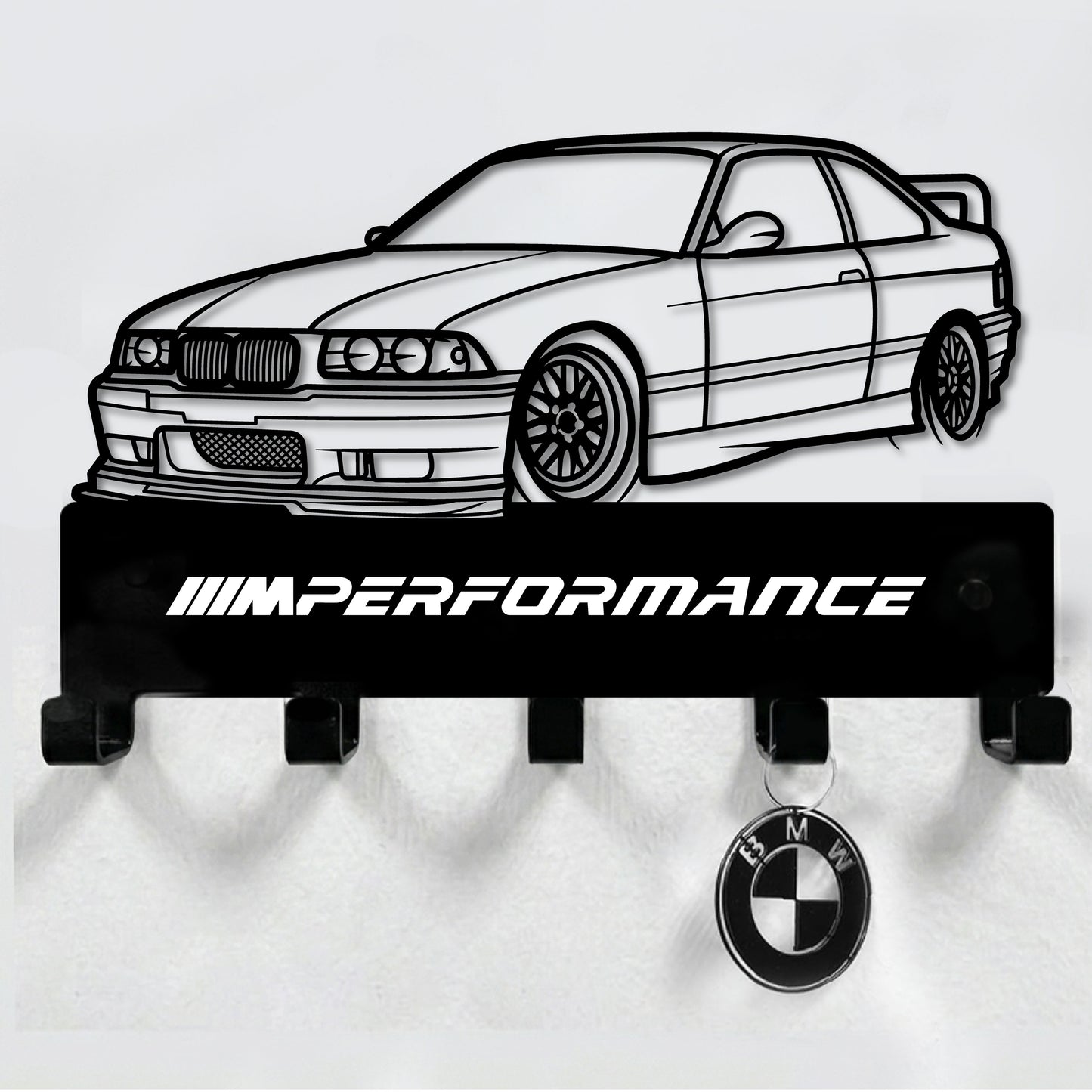 BMW E36 M3 MOD STEEL / METAL KEYHOLDER