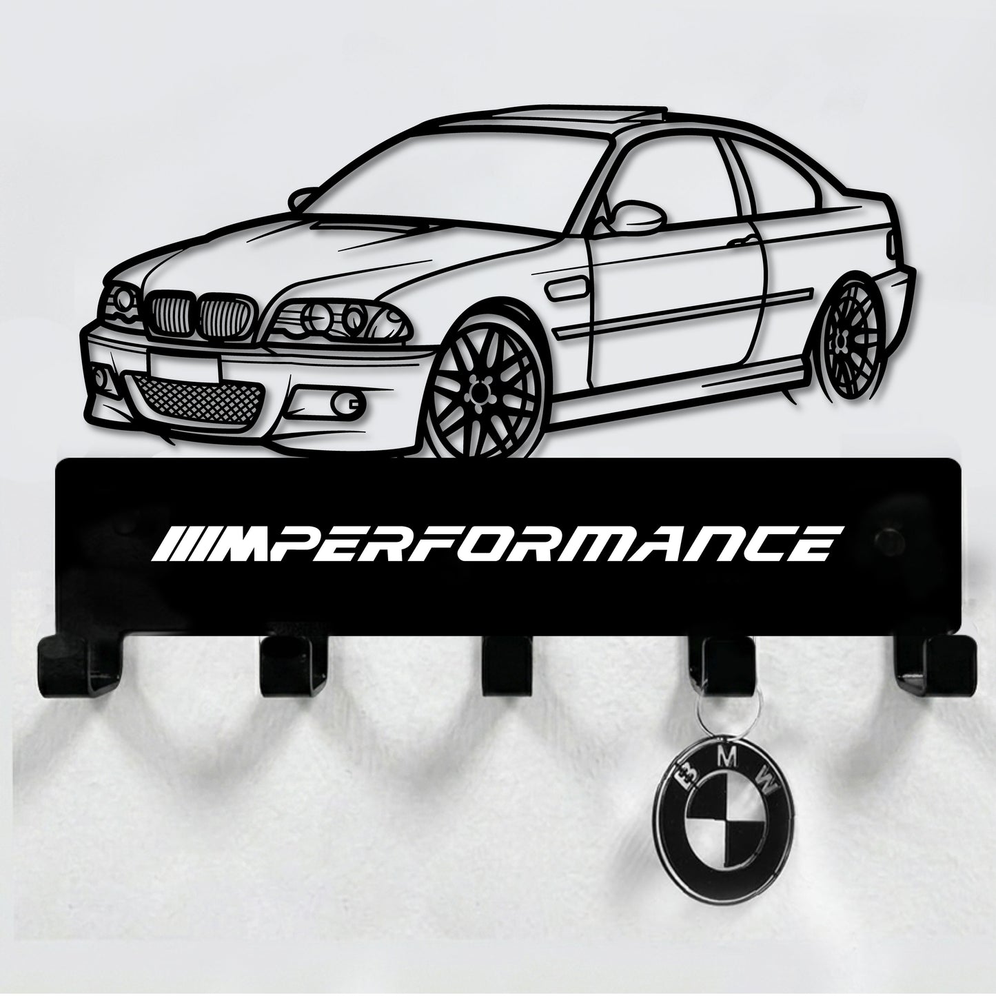 BMW E46 M3 MOD STEEL / METAL KEYHOLDER