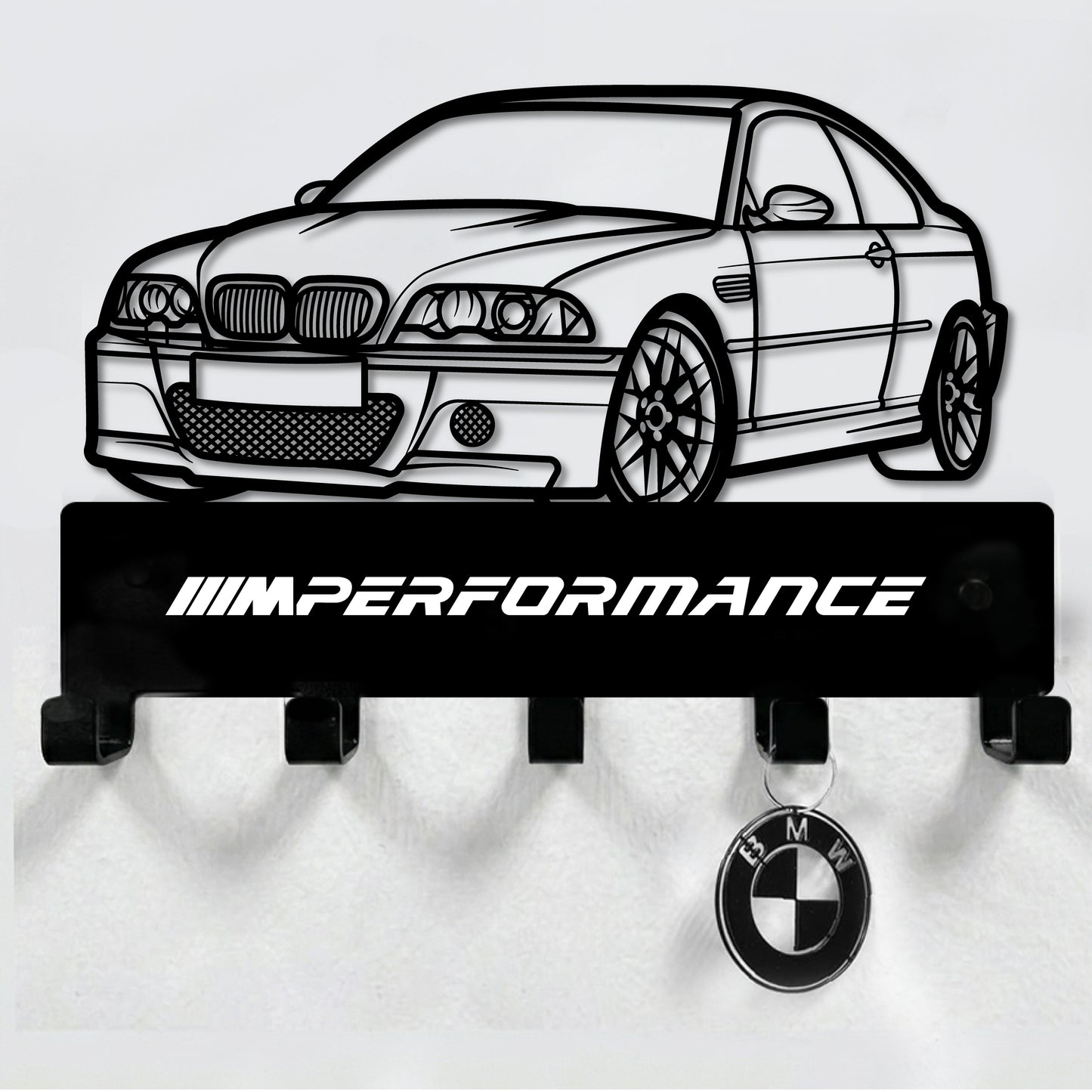 BMW E46 M3 CSL MOD STEEL / METAL KEYHOLDER