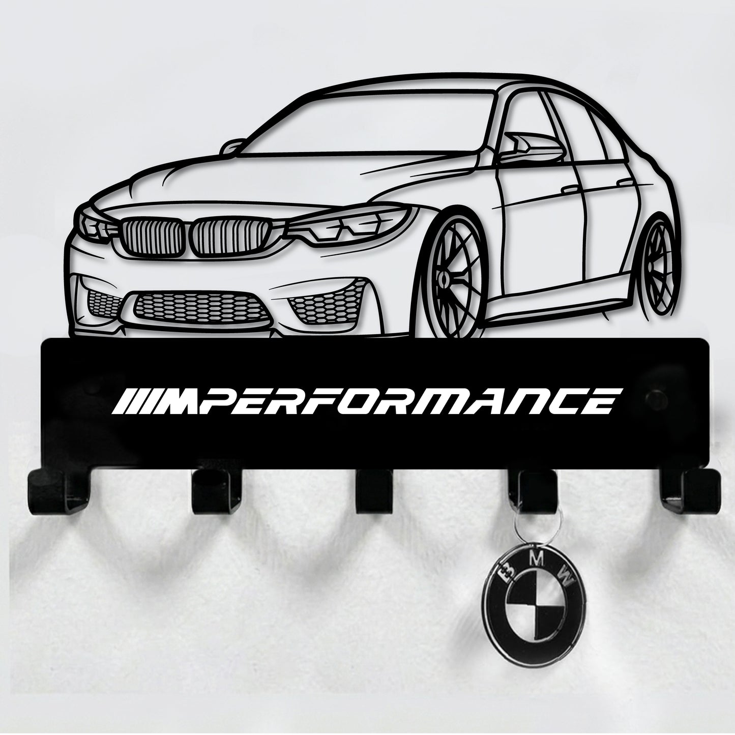 BMW F80 M3 MOD STEEL / METAL KEYHOLDER