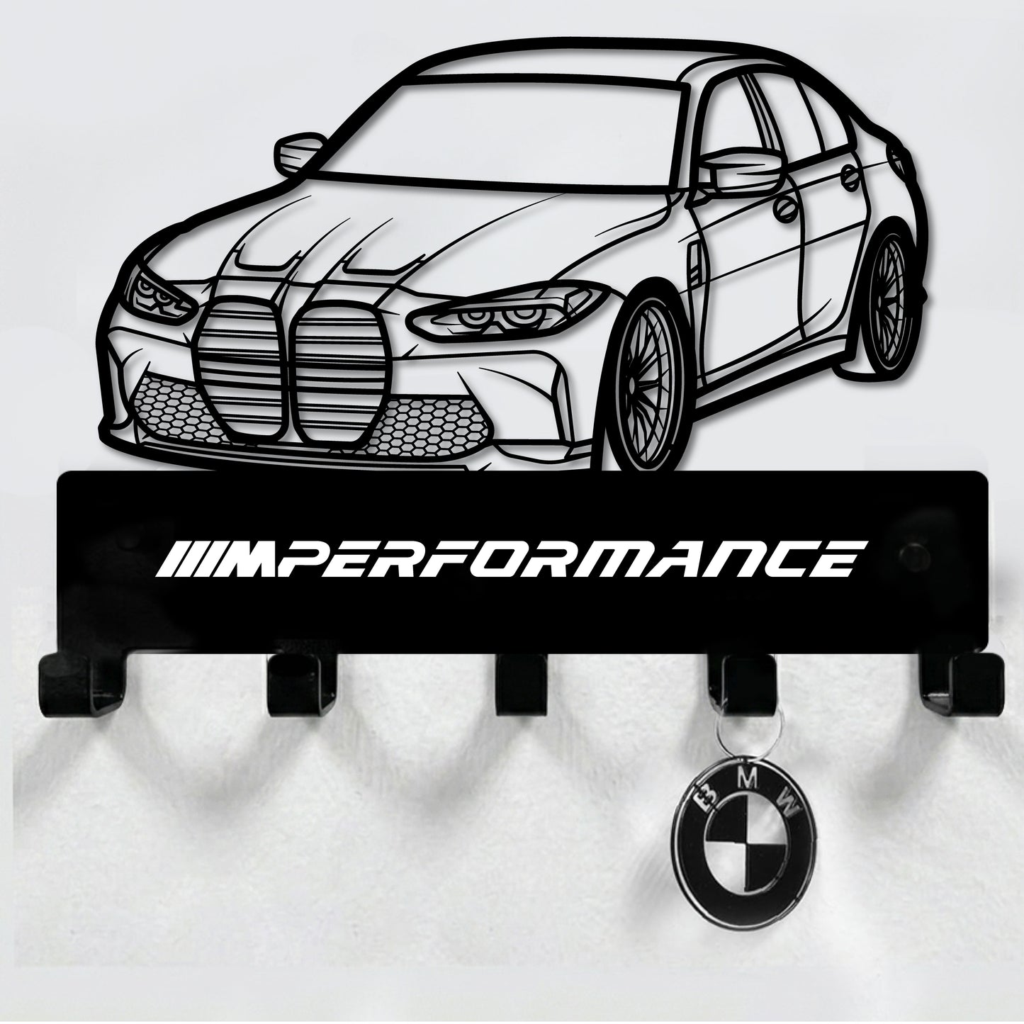 BMW G80 M3 MOD STEEL / METAL KEYHOLDER