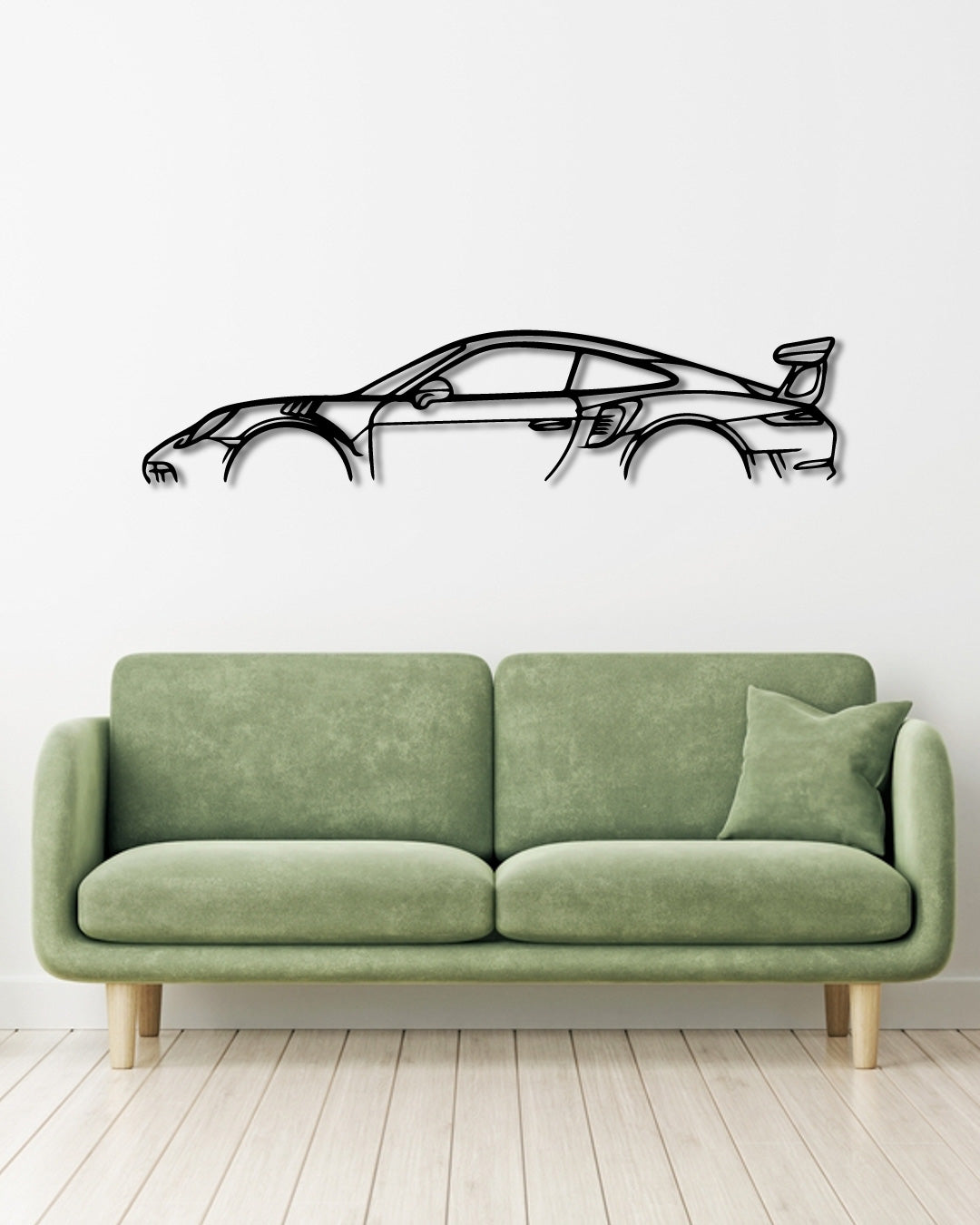 Porsche 911 991 GT3 RS metal wall art frame