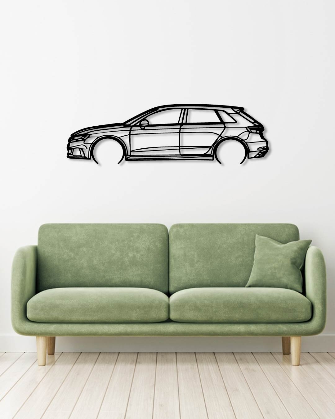 Audi Rs3 8V 3rd gen Detailed metal wall art frame