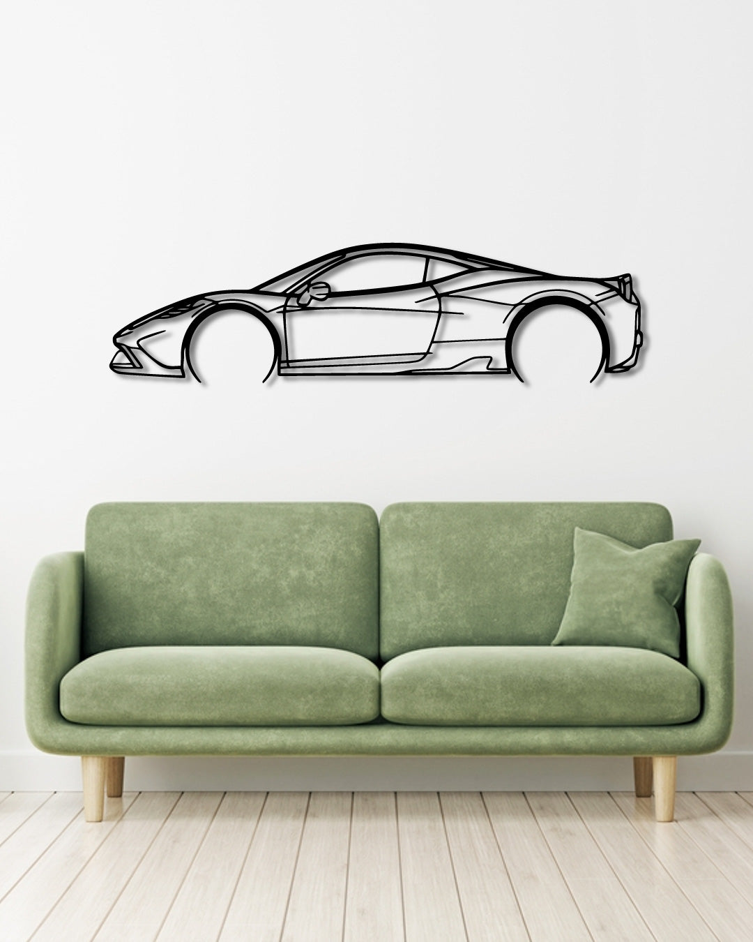 Ferrari 458 SPECIALE Detailed metal wall art frame